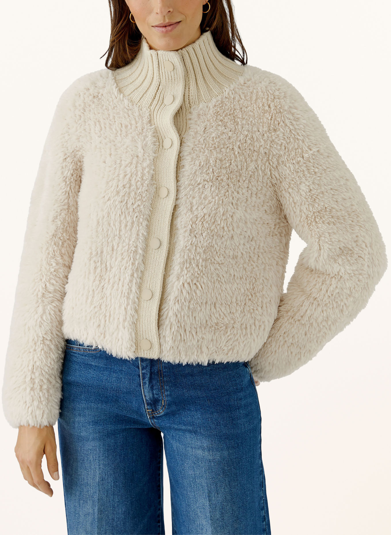 Oui Gilet en fausse fourrure: CRÈME