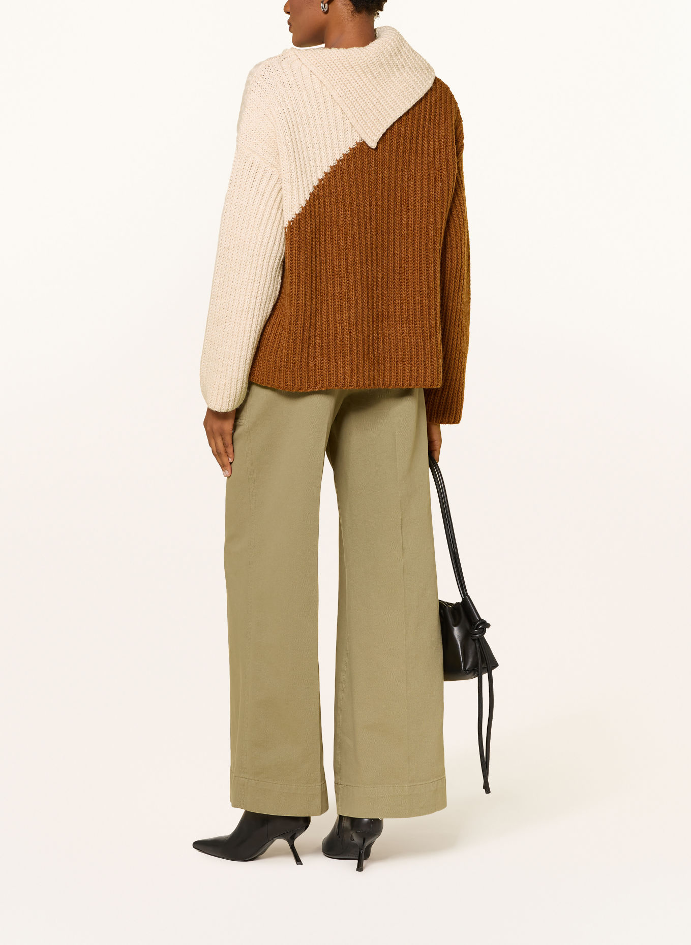 ESSENTIEL ANTWERP Pullover KOLORAMA: BRAUN / CREME