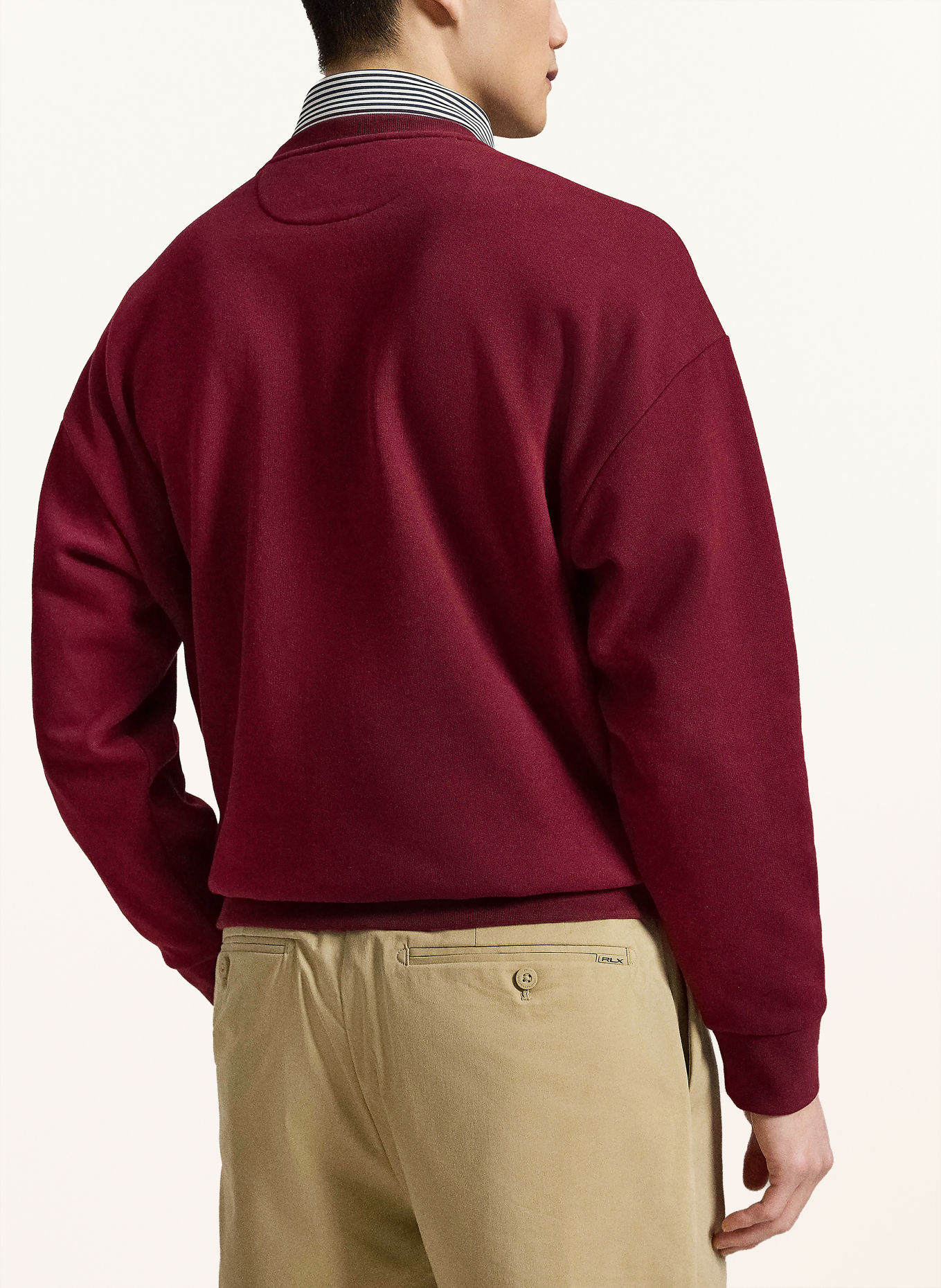 RLX RALPH LAUREN Bluza: CIEMNOCZERWONY / BRĄZOWY / GRANATOWY