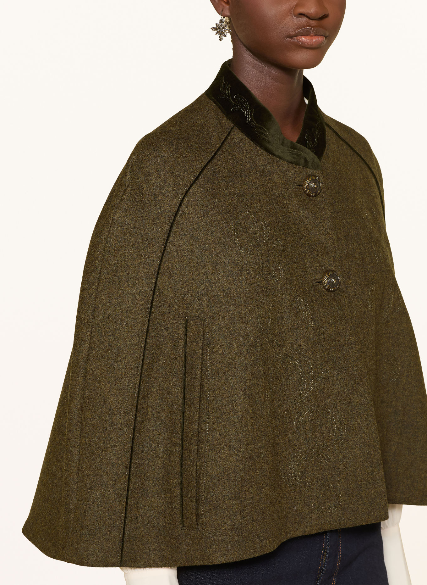MEINDL Cape OPHELIA: KHAKI / DUNKELGRÜN