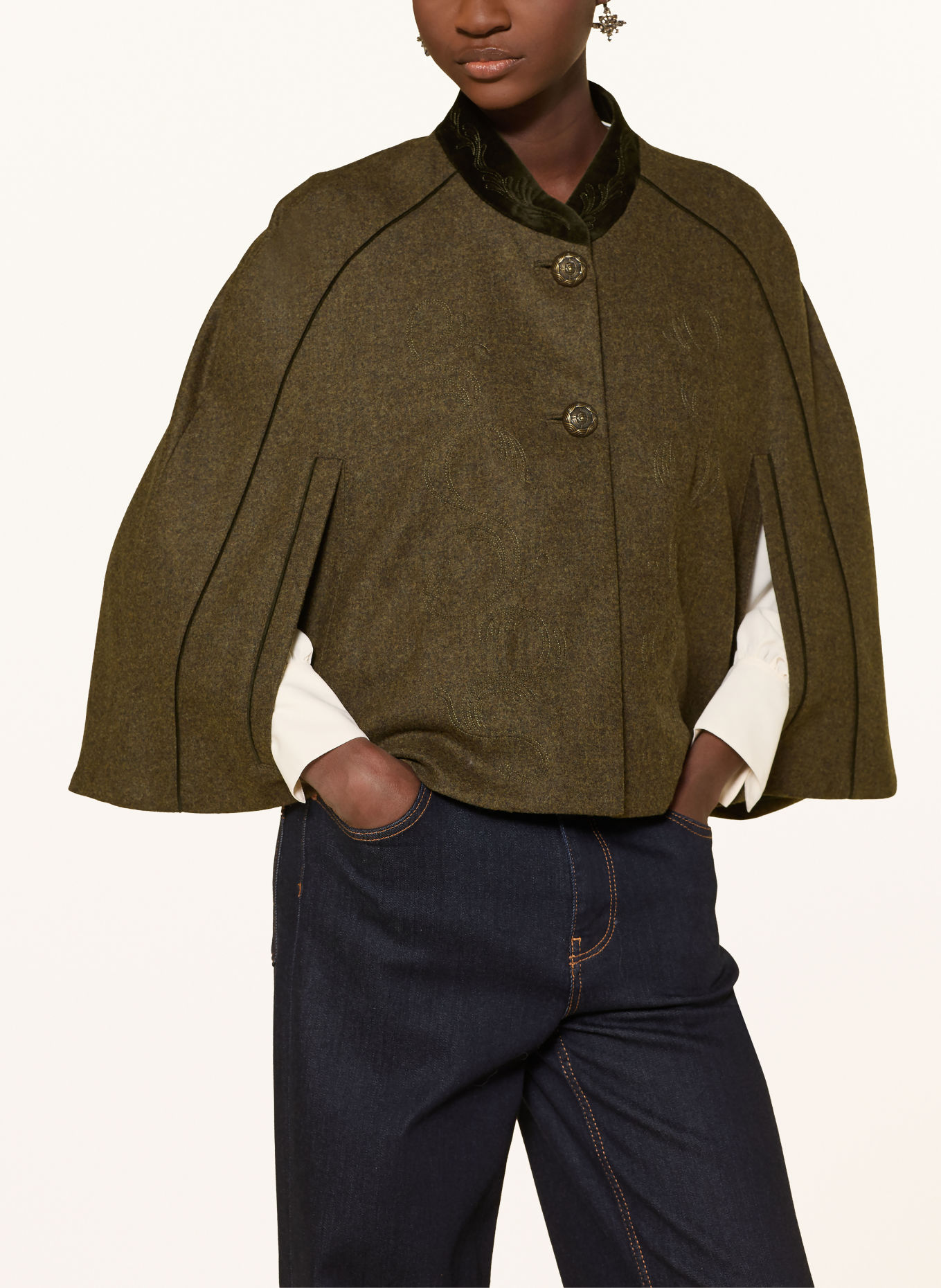MEINDL Cape OPHELIA: KHAKI / DUNKELGRÜN