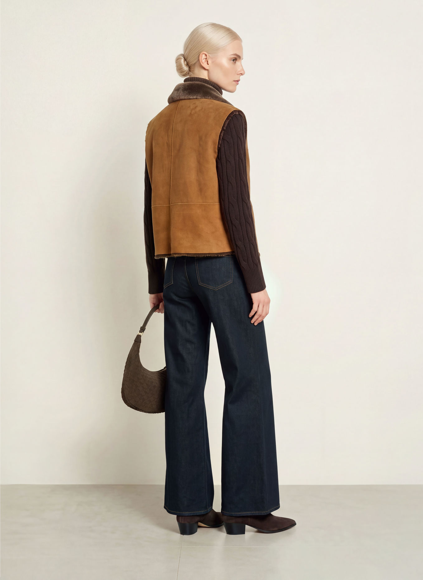 MEINDL Vestă din piele LITTLE NELL: CAMEL