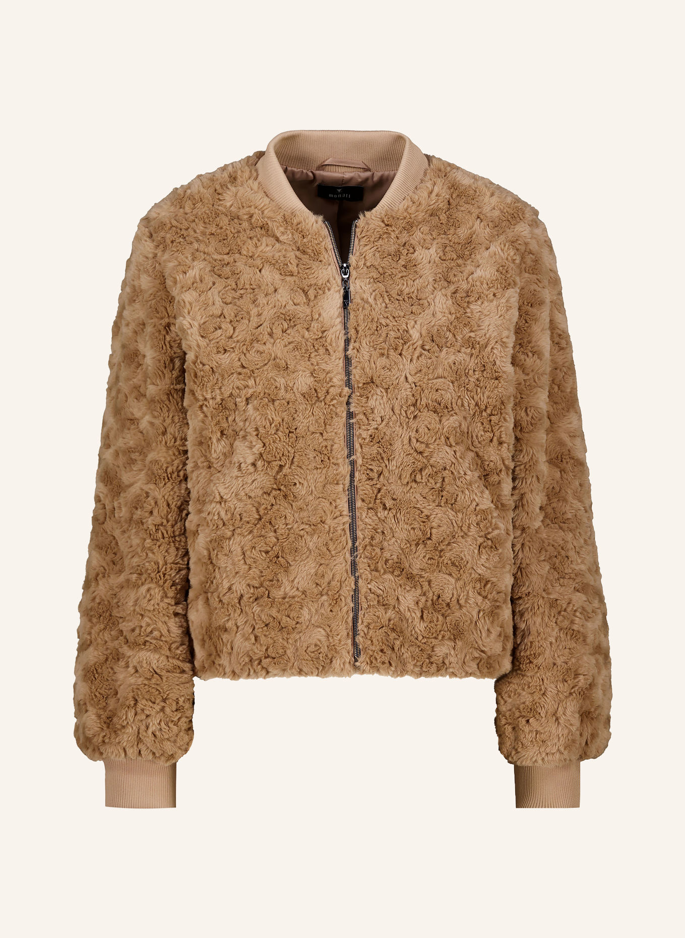 monari Kunstfell-Blouson: CAMEL