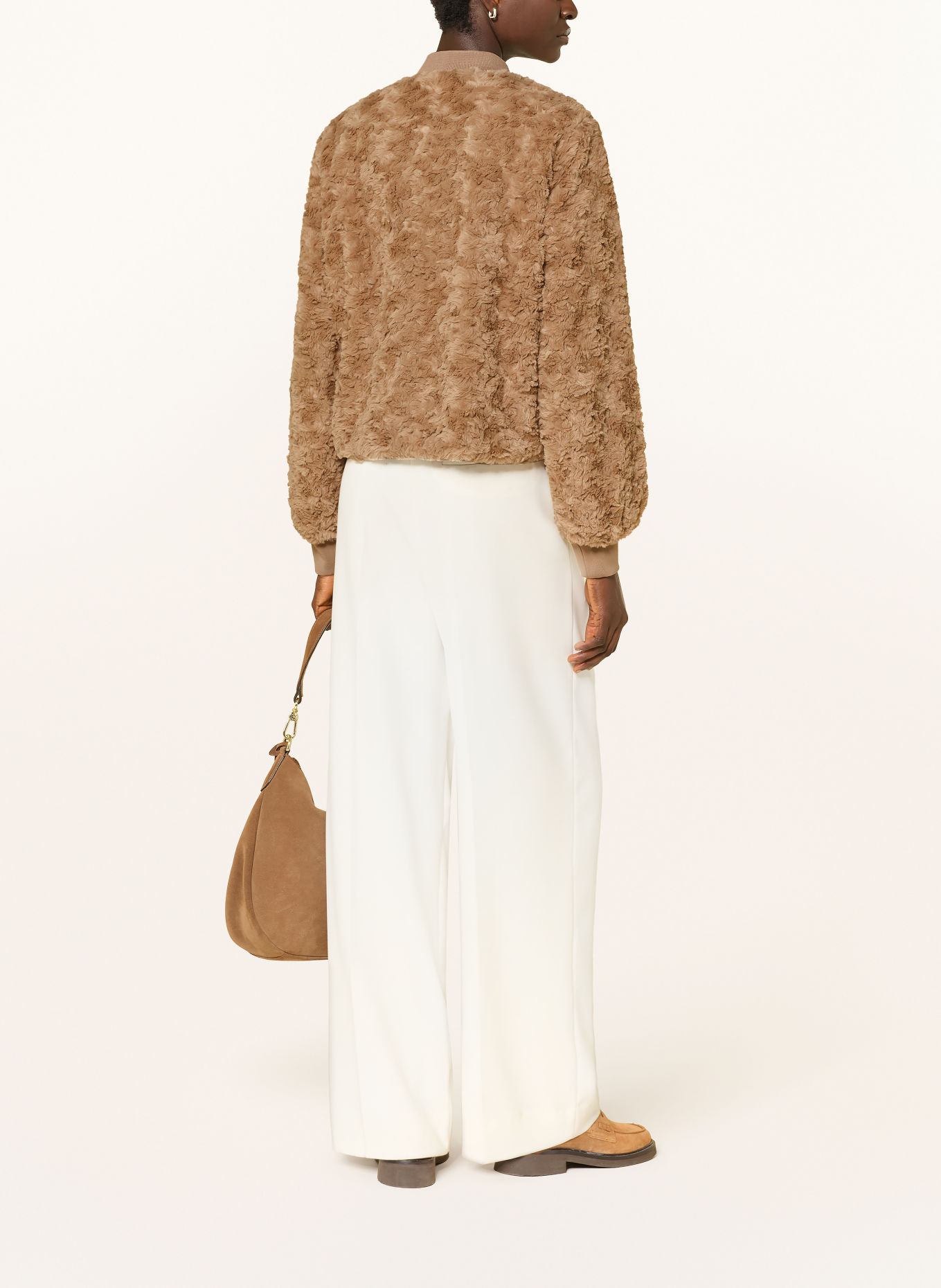 monari Kunstfell-Blouson: CAMEL