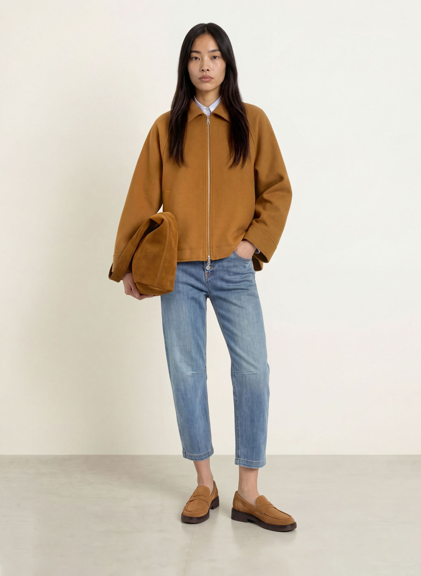 Buena Vista Barrel Jeans RELAXED MALIBU: 9446 mid stone