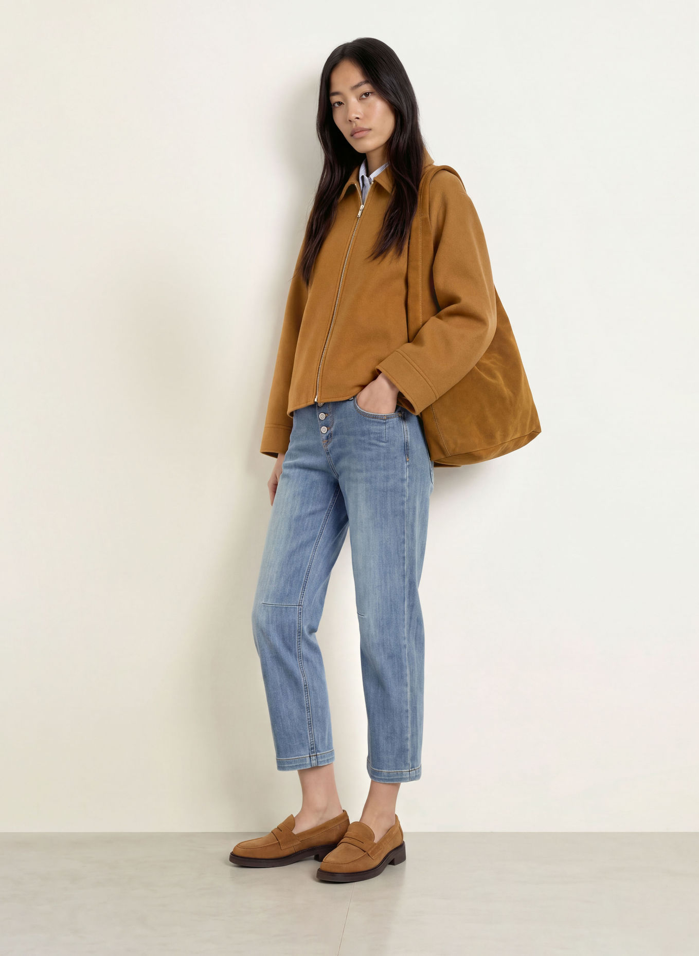 Buena Vista Barrel Jeans RELAXED MALIBU: 9446 mid stone