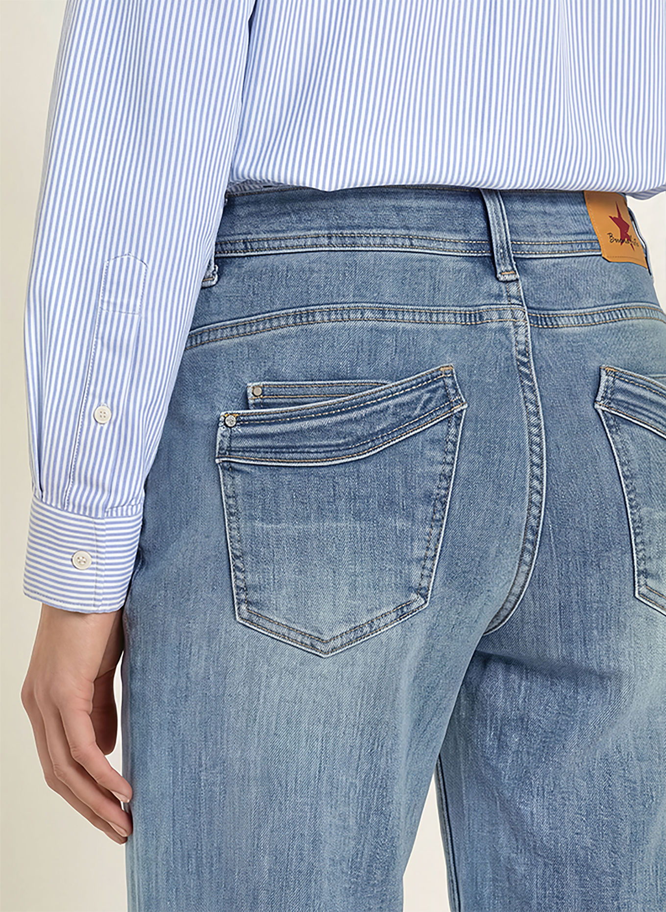 Buena Vista Barrel Jeans RELAXED MALIBU: 9446 mid stone