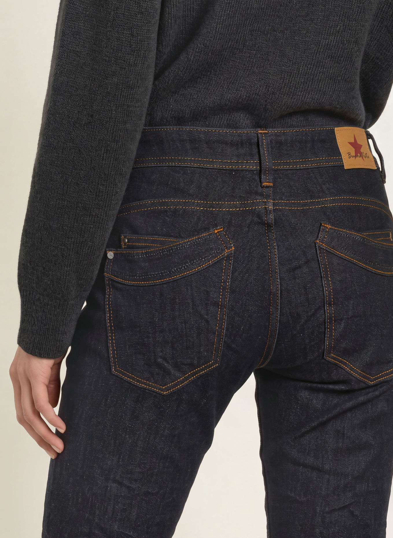 Buena Vista Skinny Jeans MALIBU CROPPED: 9195 raw denim