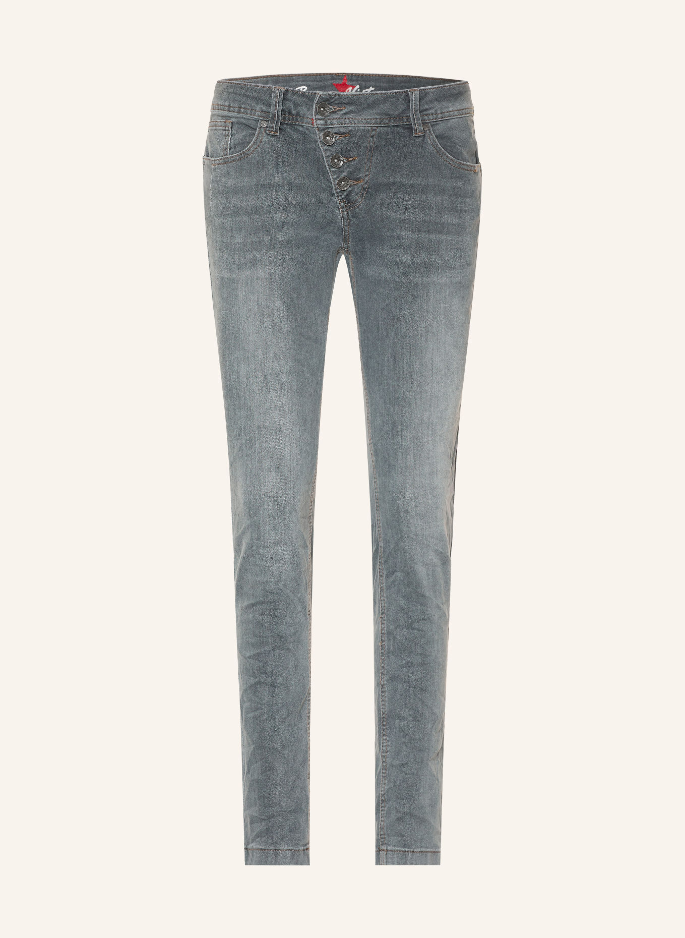 Buena Vista Skinny Jeans MALIBU CROPPED: 8970 anthracite denim