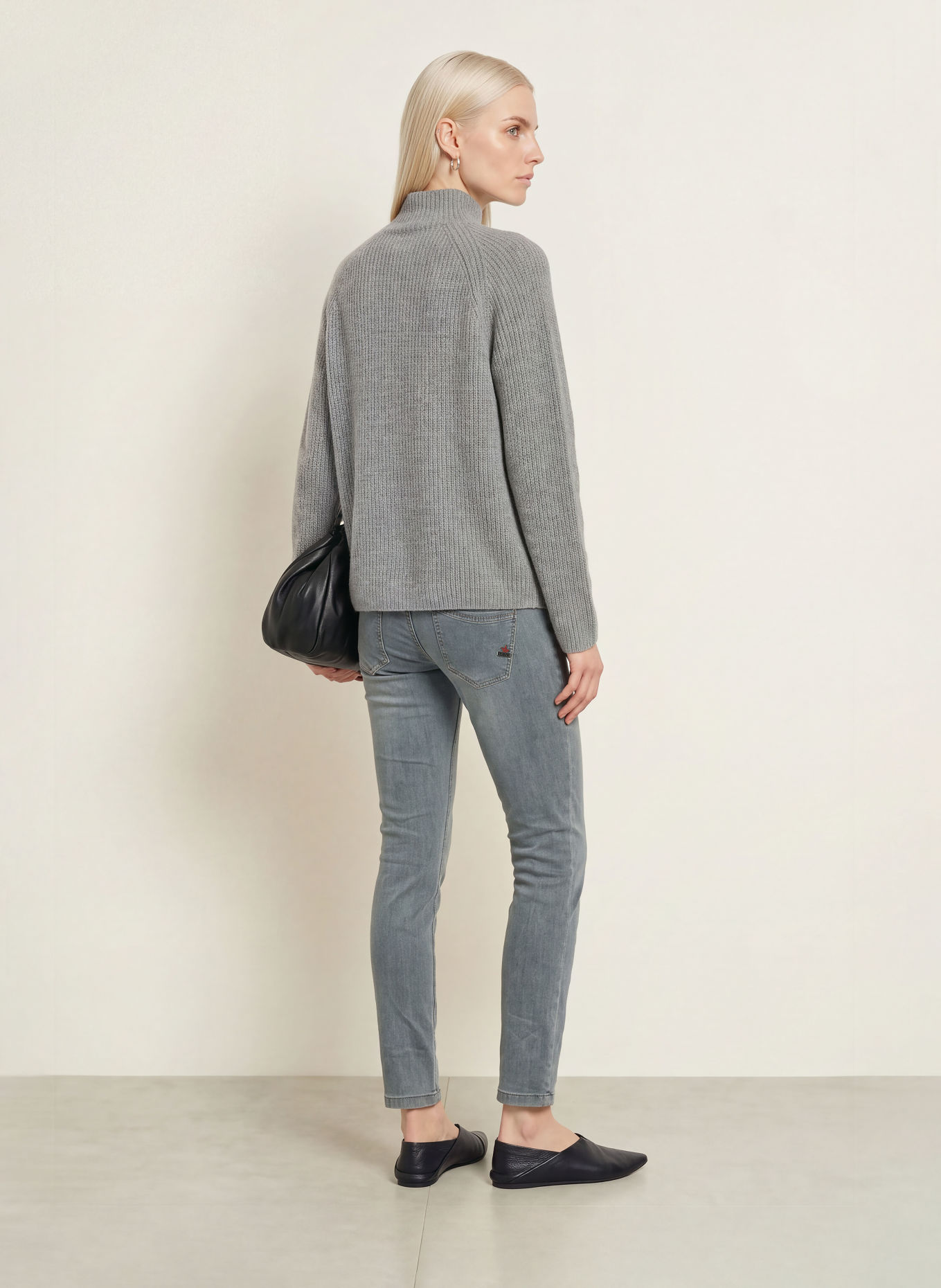 Buena Vista Skinny Jeans MALIBU CROPPED: 8970 anthracite denim