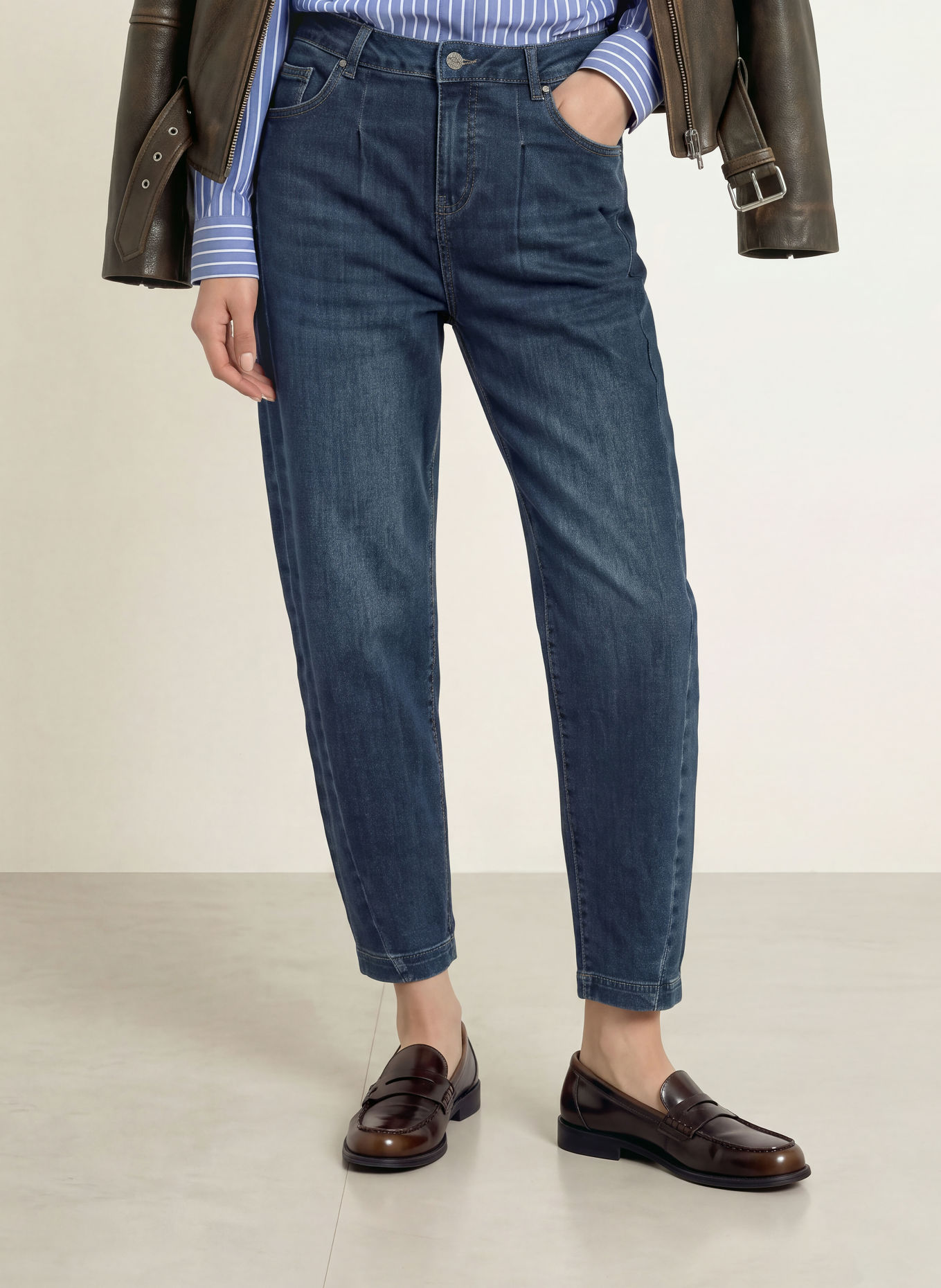 Buena Vista Barrel Jeans BALLON-F: 8920 twilight denim