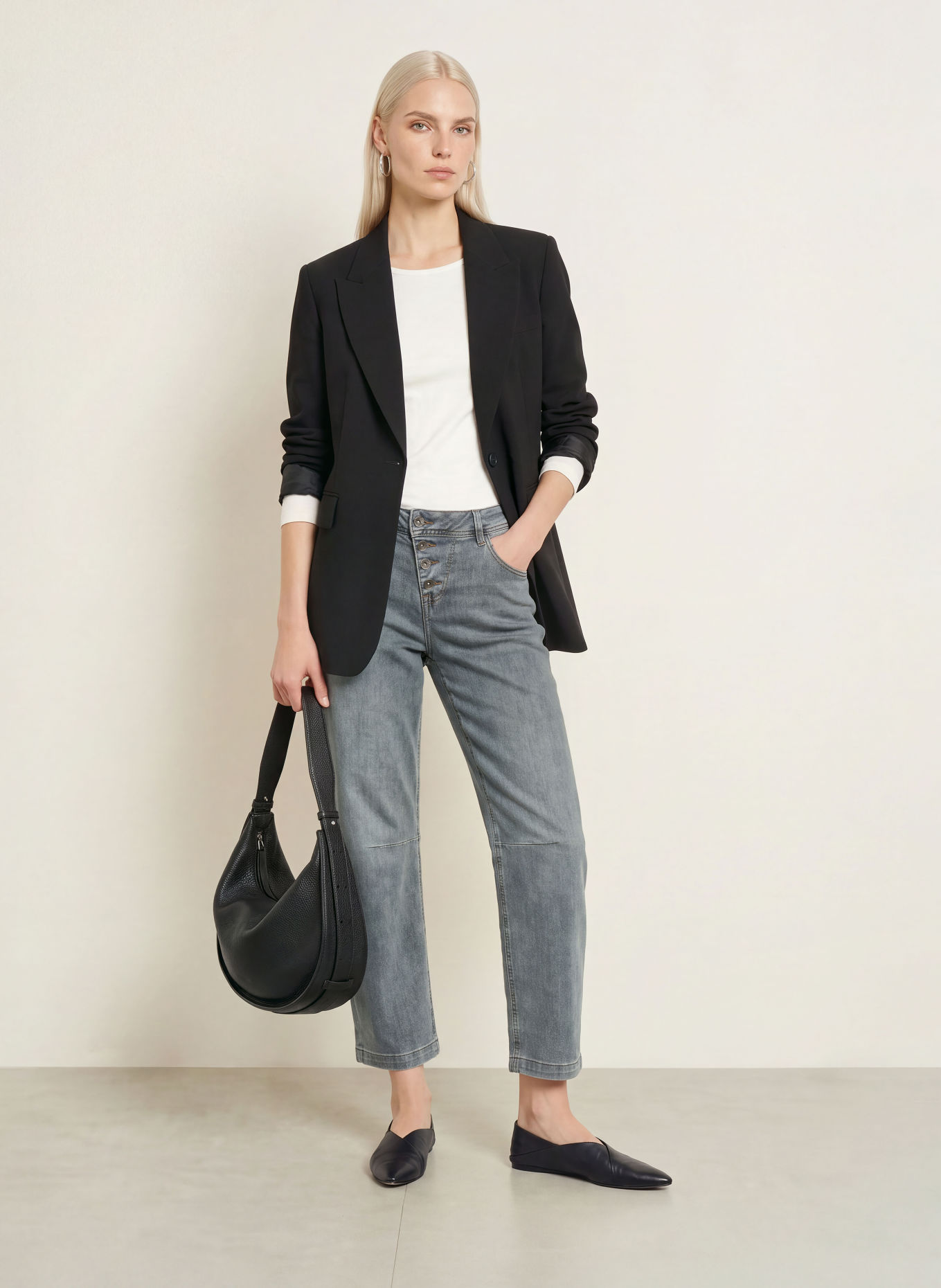 Buena Vista Barrel Jeans RELAXED MALIBU: 9183 light anthra