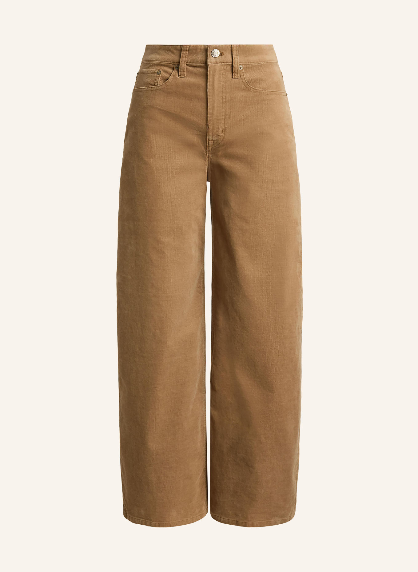LAUREN RALPH LAUREN Marlenehose aus Cord: CAMEL