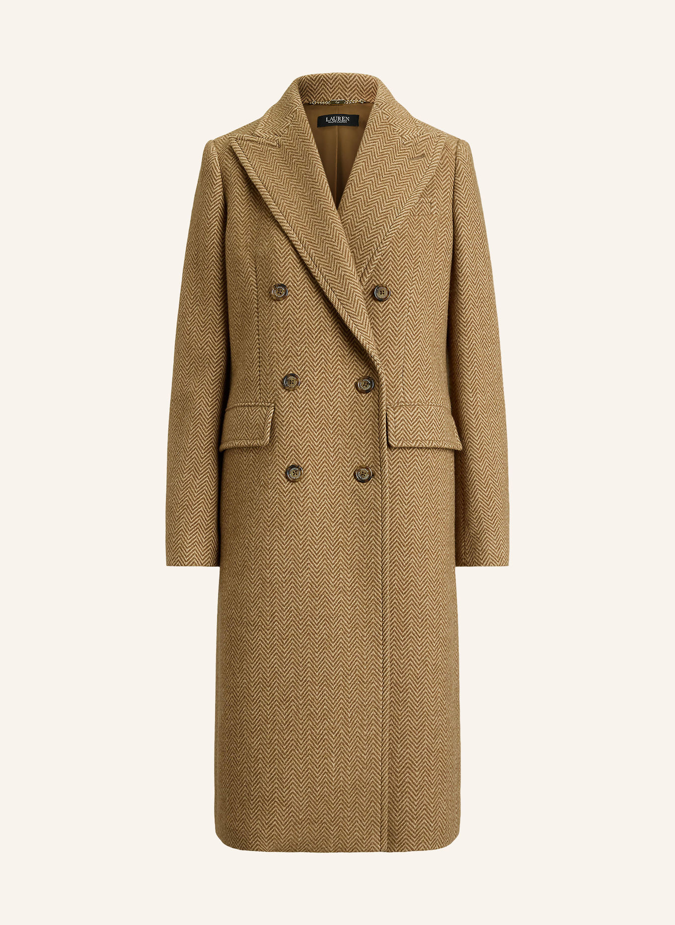 LAUREN RALPH LAUREN Wollen mantel: LICHTBRUIN / BEIGE