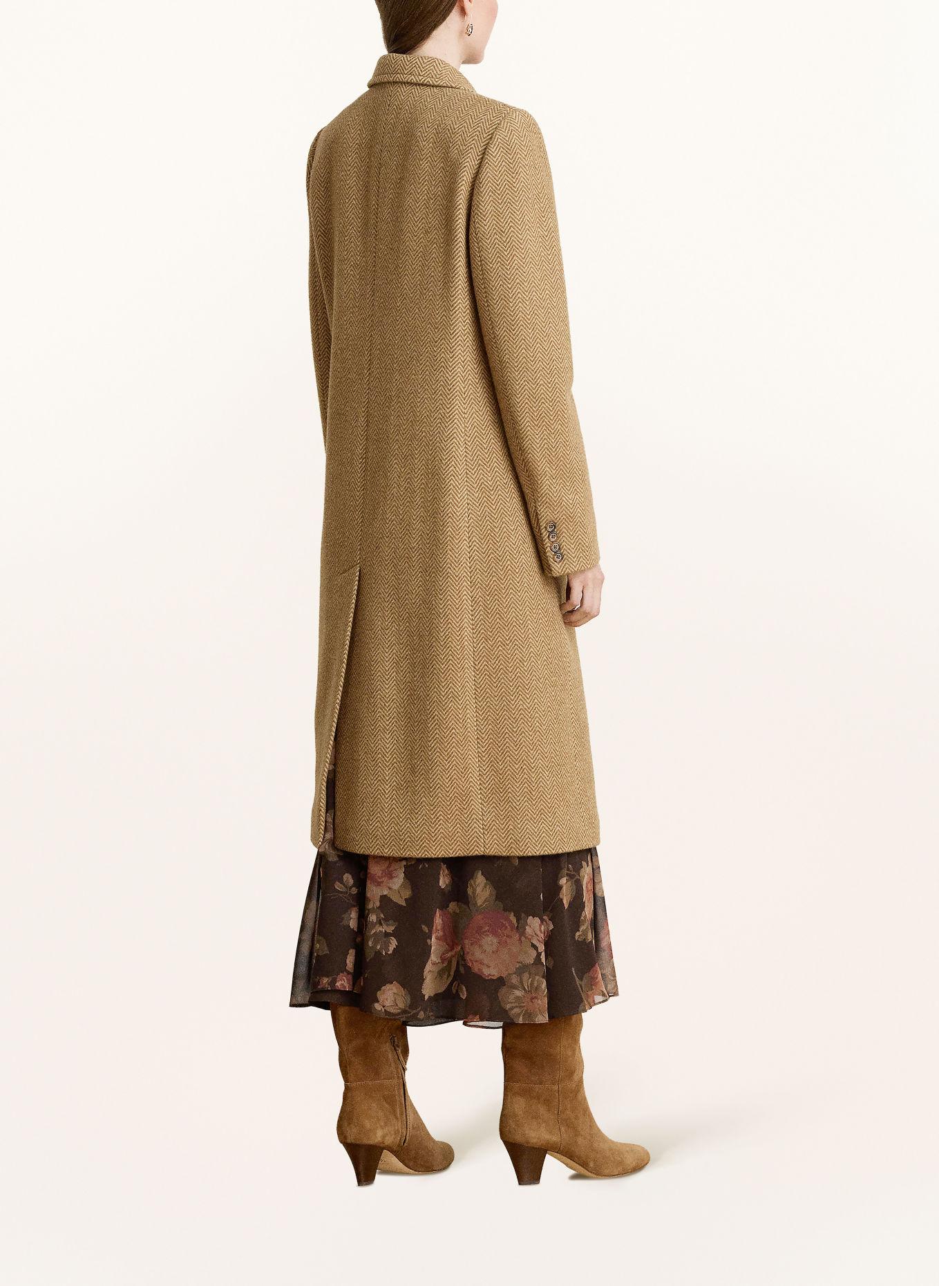 LAUREN RALPH LAUREN Wollen mantel: LICHTBRUIN / BEIGE