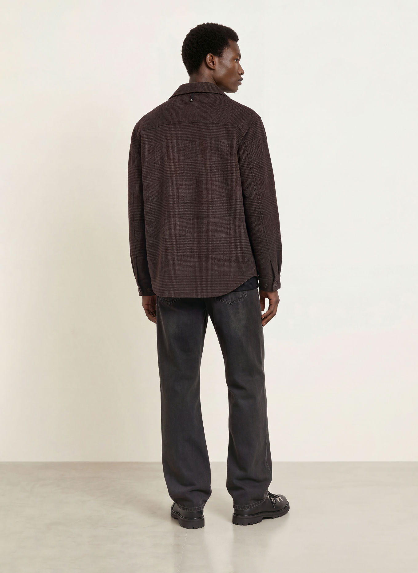 Mackage Overjacket EMMANUEL-PL: BRUIN / DONKERGRIJS / DONKERBLAUW