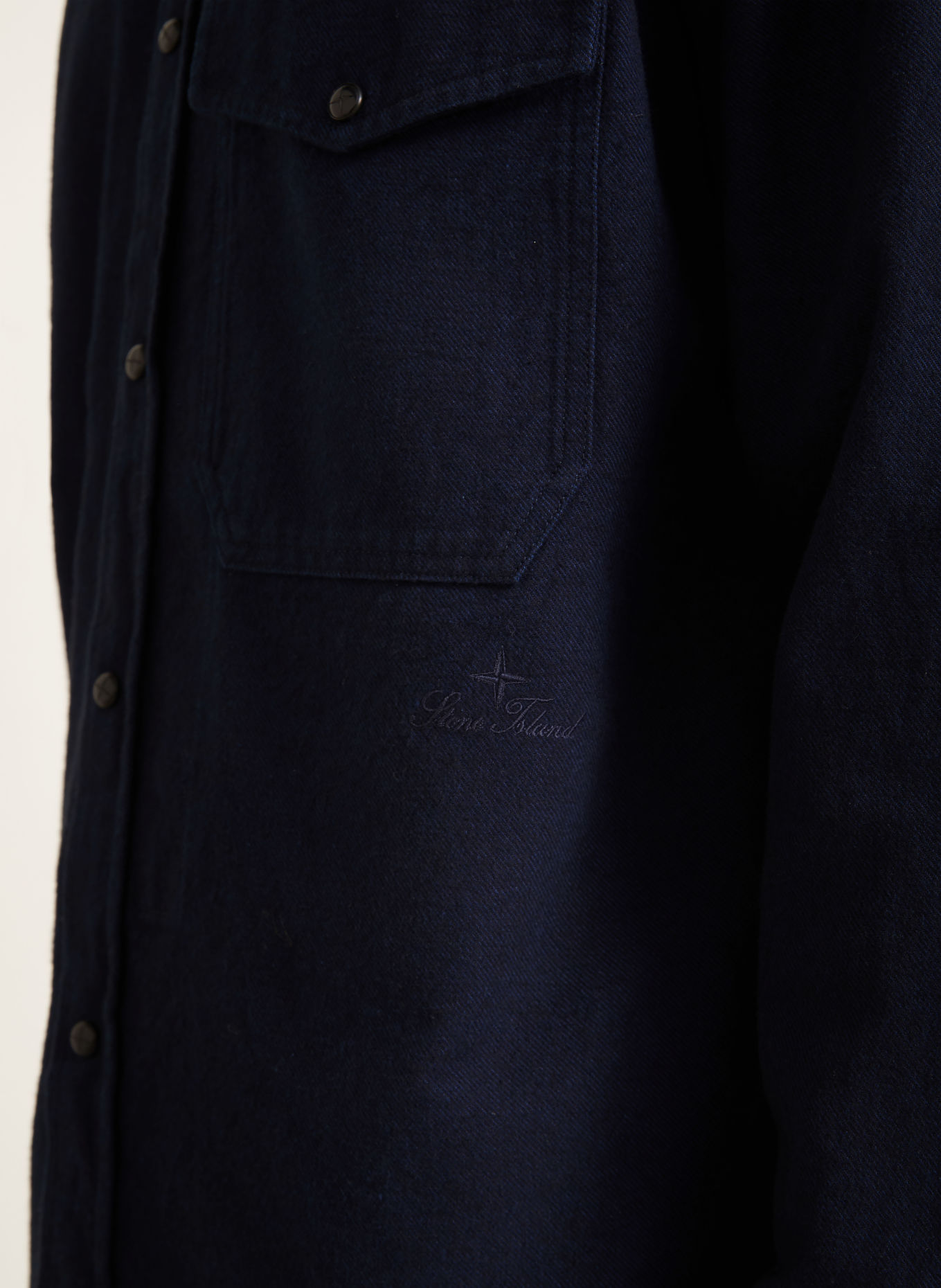 STONE ISLAND Jeanshemd DENIM PROJECT Extra Slim Fit: DUNKELBLAU