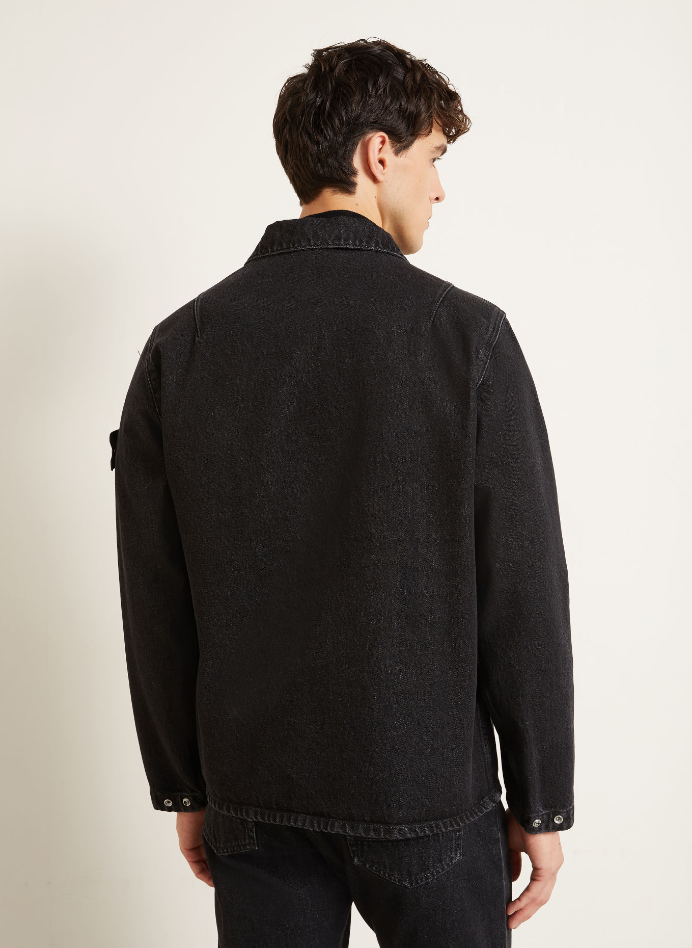 STONE ISLAND Jeansjacke DENIM PROJECT: VJ902 BLACK MEDIUM WASH