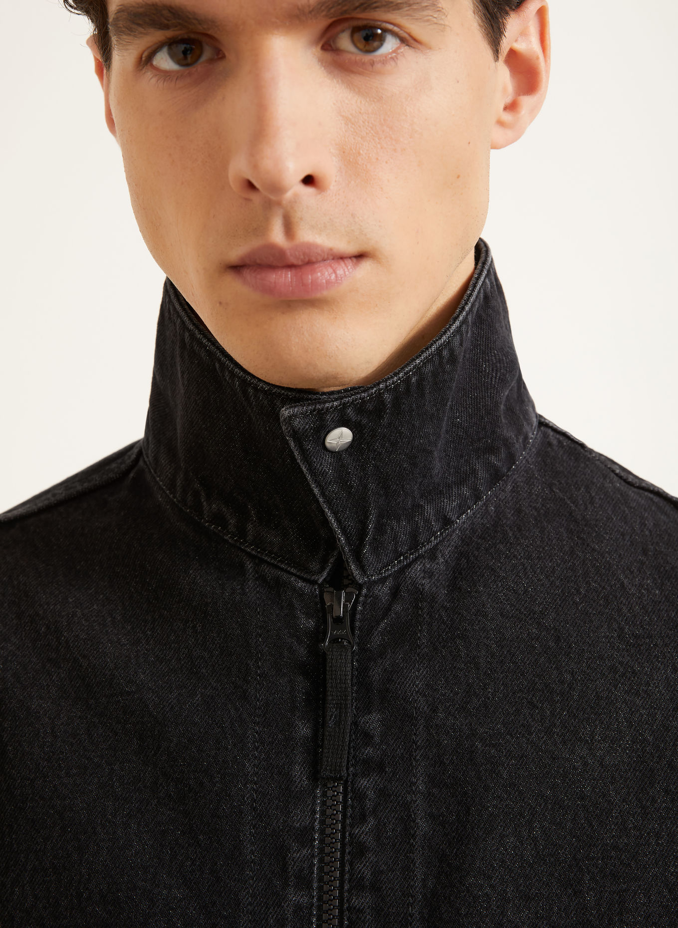 STONE ISLAND Jeansjacke DENIM PROJECT: VJ902 BLACK MEDIUM WASH