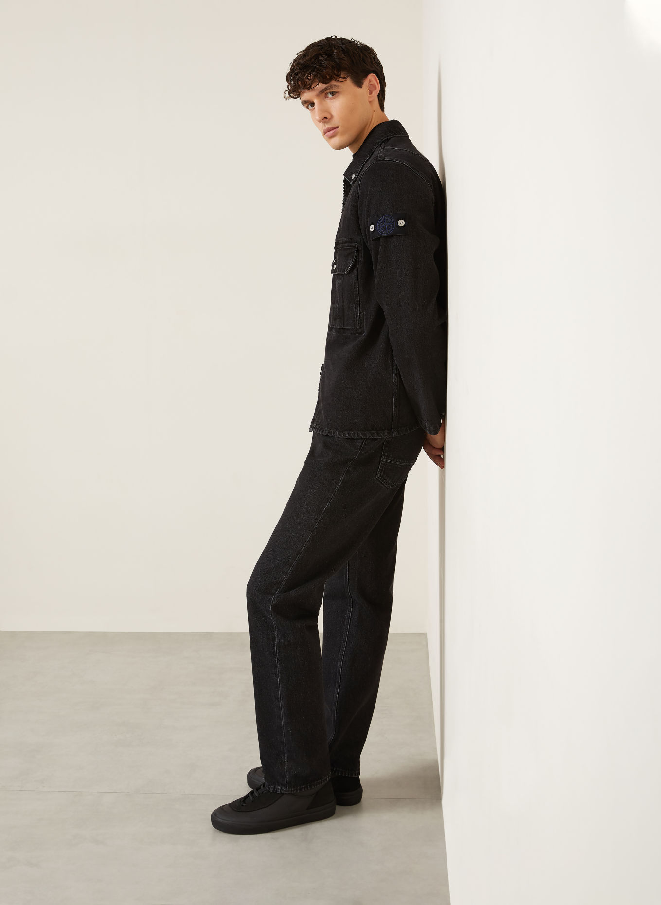 STONE ISLAND Jeans DENIM PROJECT Regular Straight Fit: VJ902 BLACK MEDIUM WASH