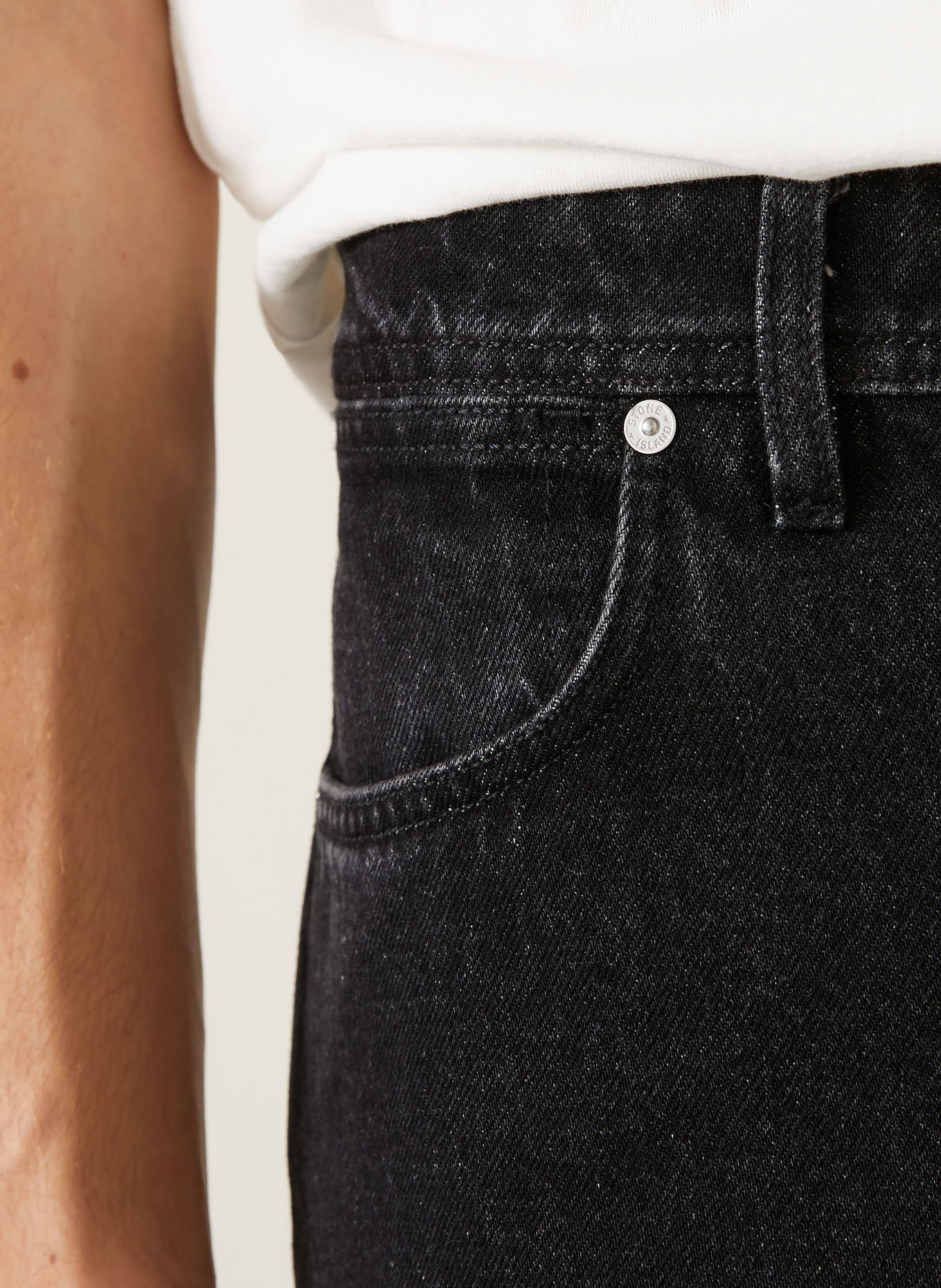STONE ISLAND Jeans DENIM PROJECT Regular Straight Fit: VJ902 BLACK MEDIUM WASH