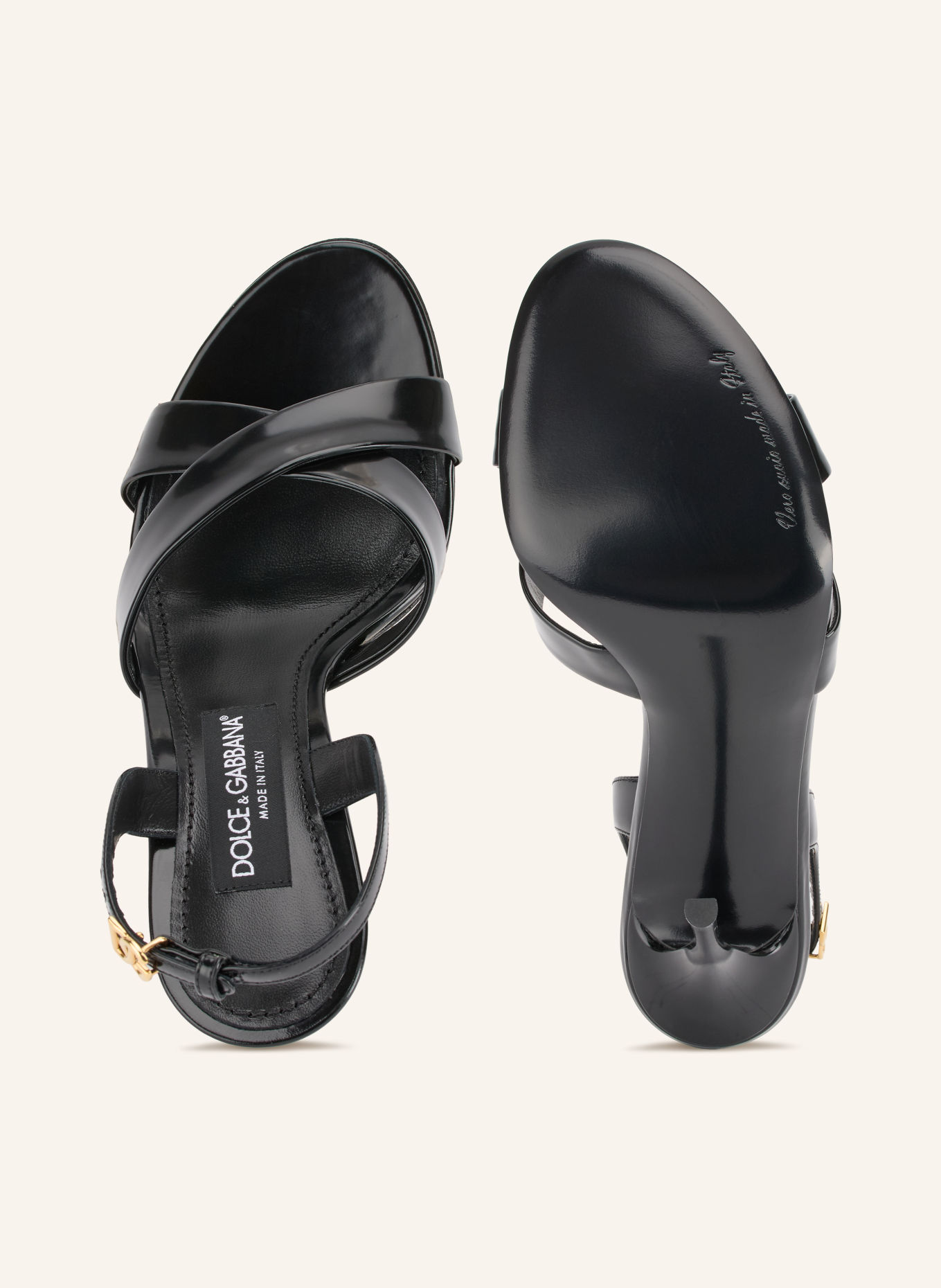 DOLCE & GABBANA Sandaletten: SCHWARZ