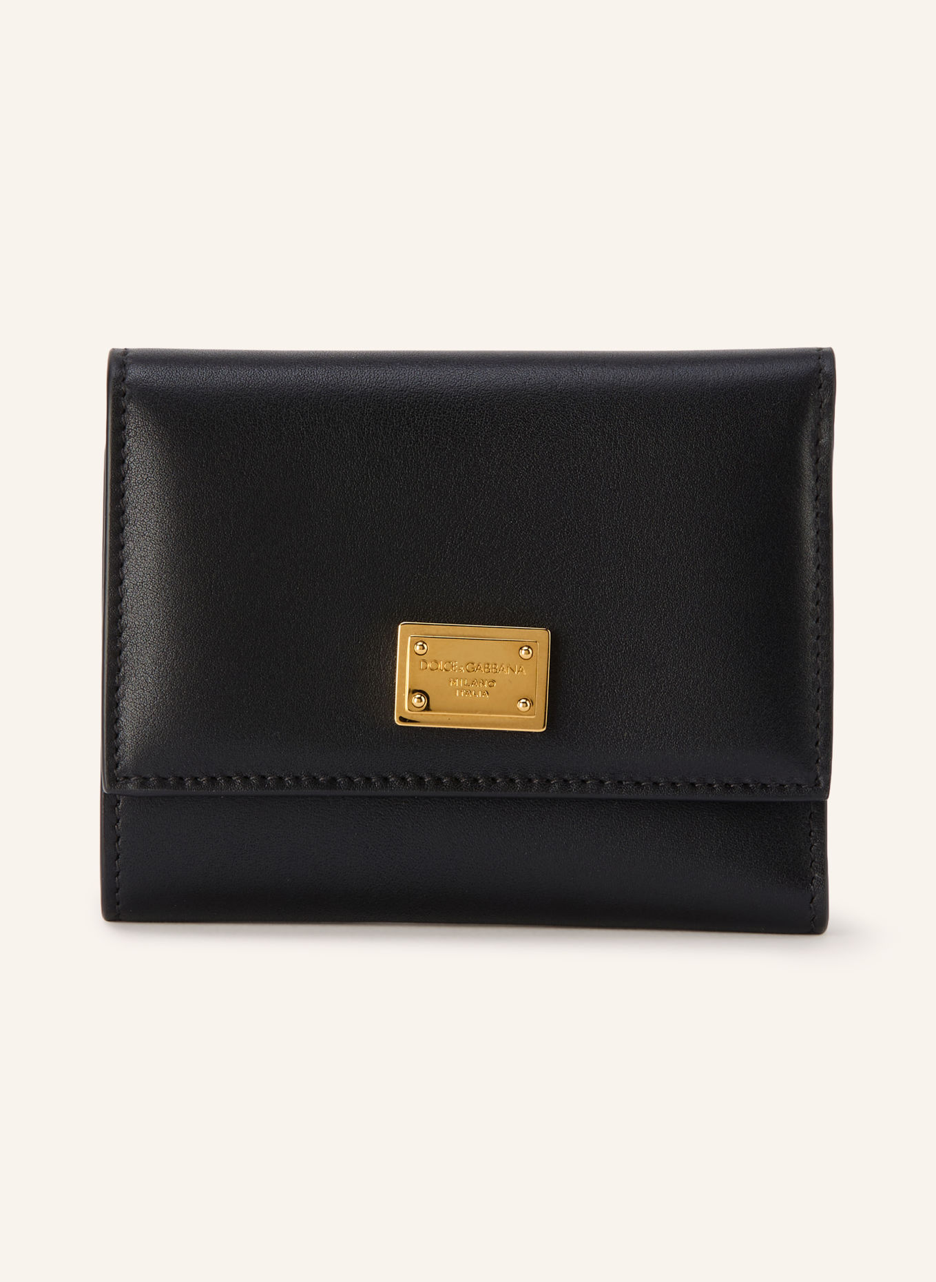 DOLCE & GABBANA Geldbörse: SCHWARZ / GOLD