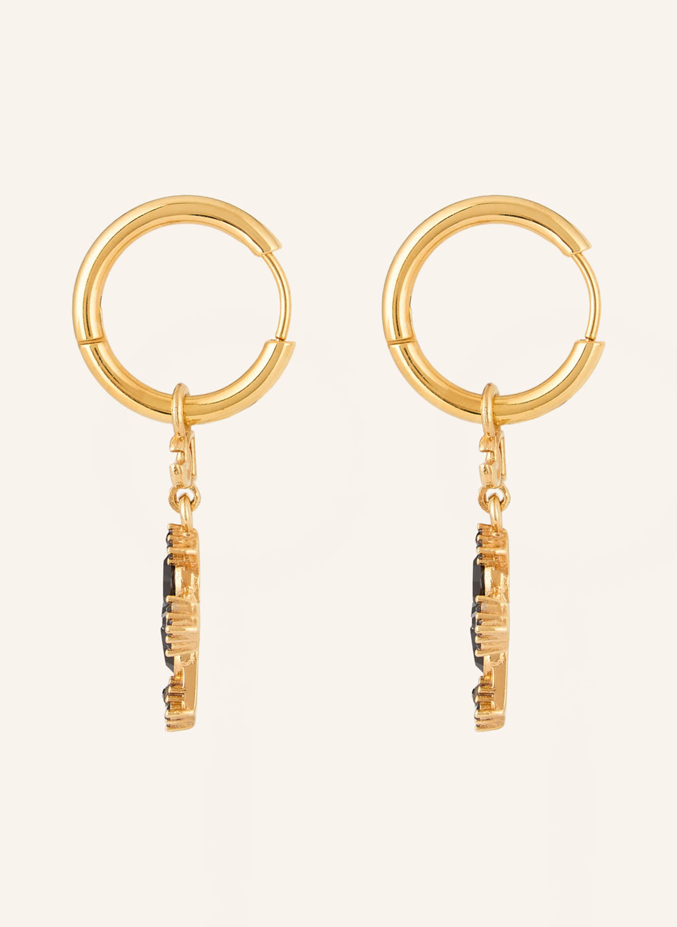 DOLCE & GABBANA Creolen: GOLD / SCHWARZ