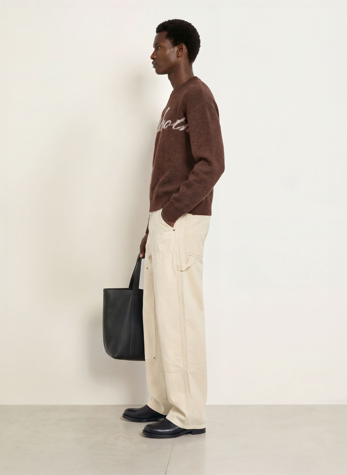 another COTTON LAB Pullover: DUNKELBRAUN