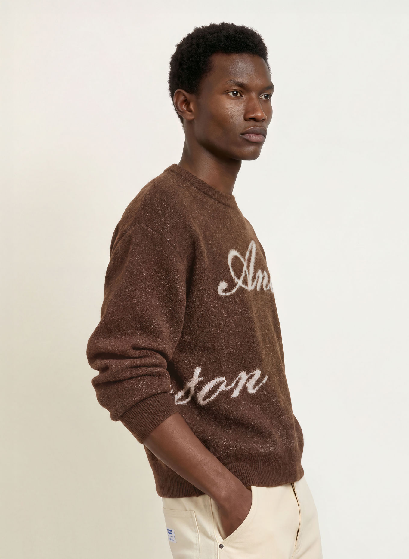 another COTTON LAB Pullover: DUNKELBRAUN