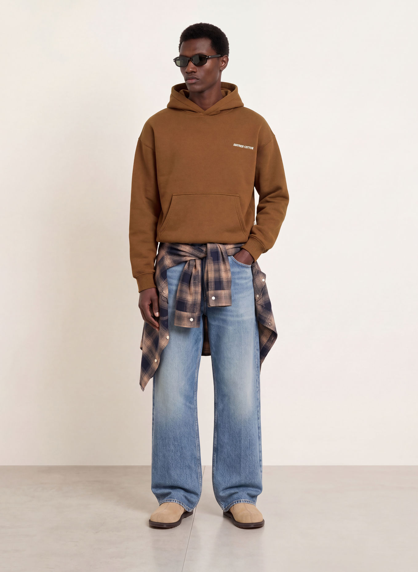 another COTTON LAB Hoodie: BRAUN