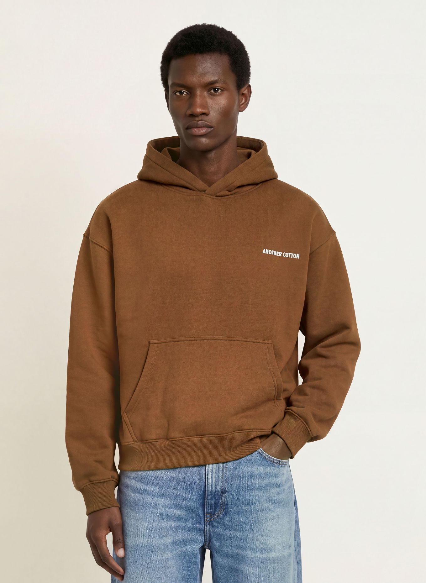 another COTTON LAB Hoodie: BRAUN