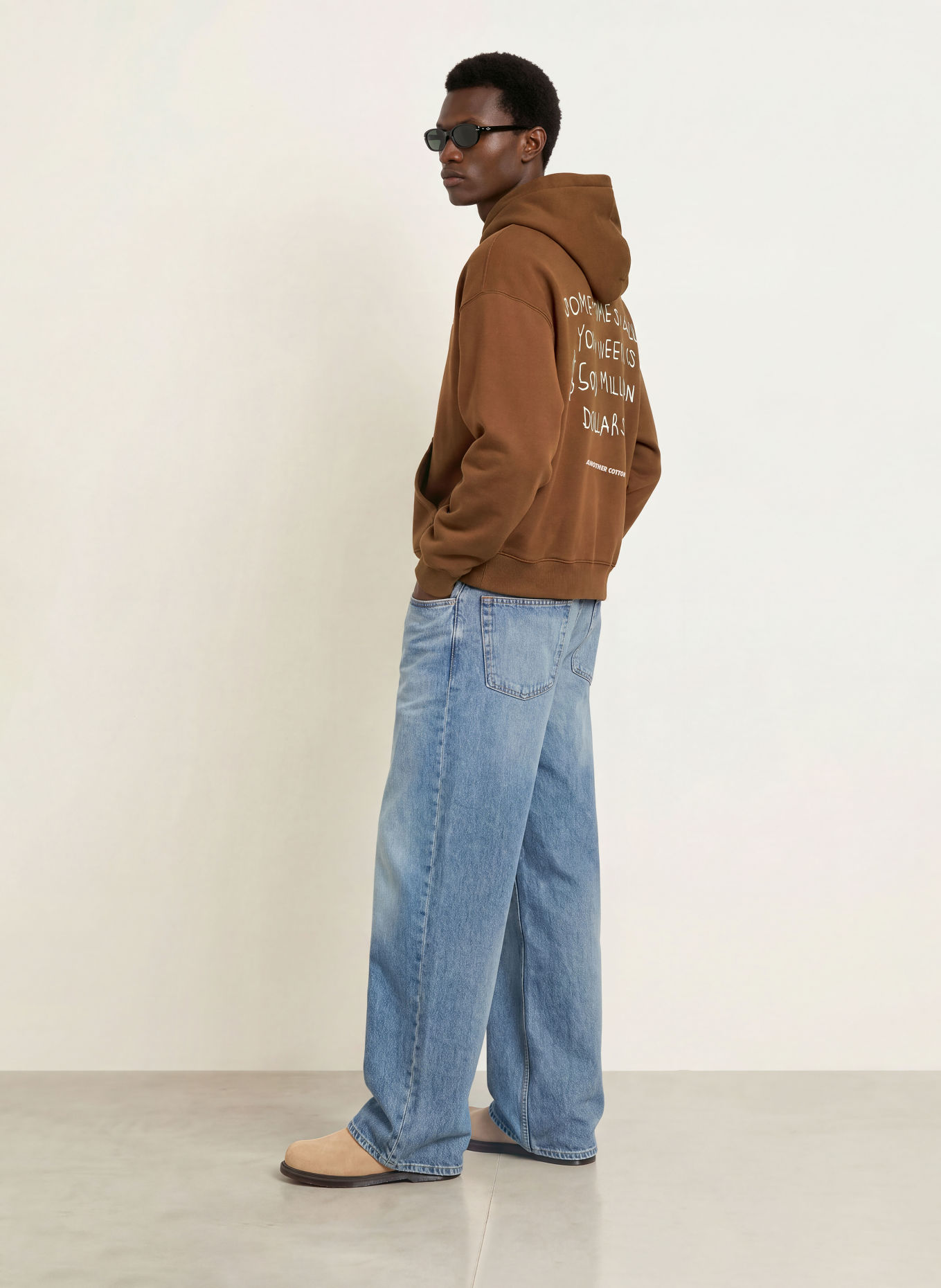 another COTTON LAB Hoodie: BRAUN