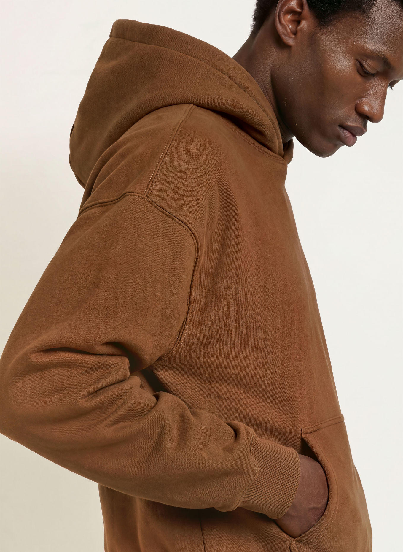 another COTTON LAB Hoodie: BRAUN
