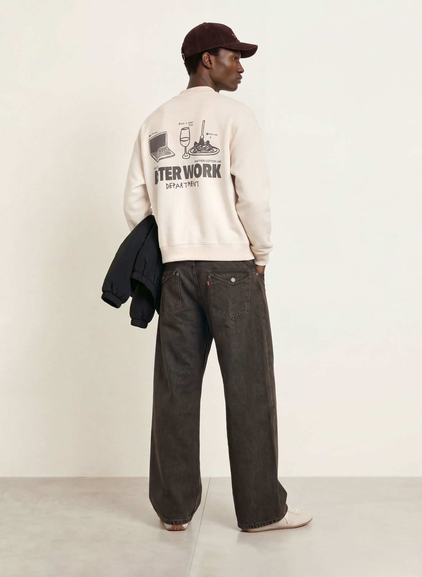 another COTTON LAB Sweatshirt: BEIGE