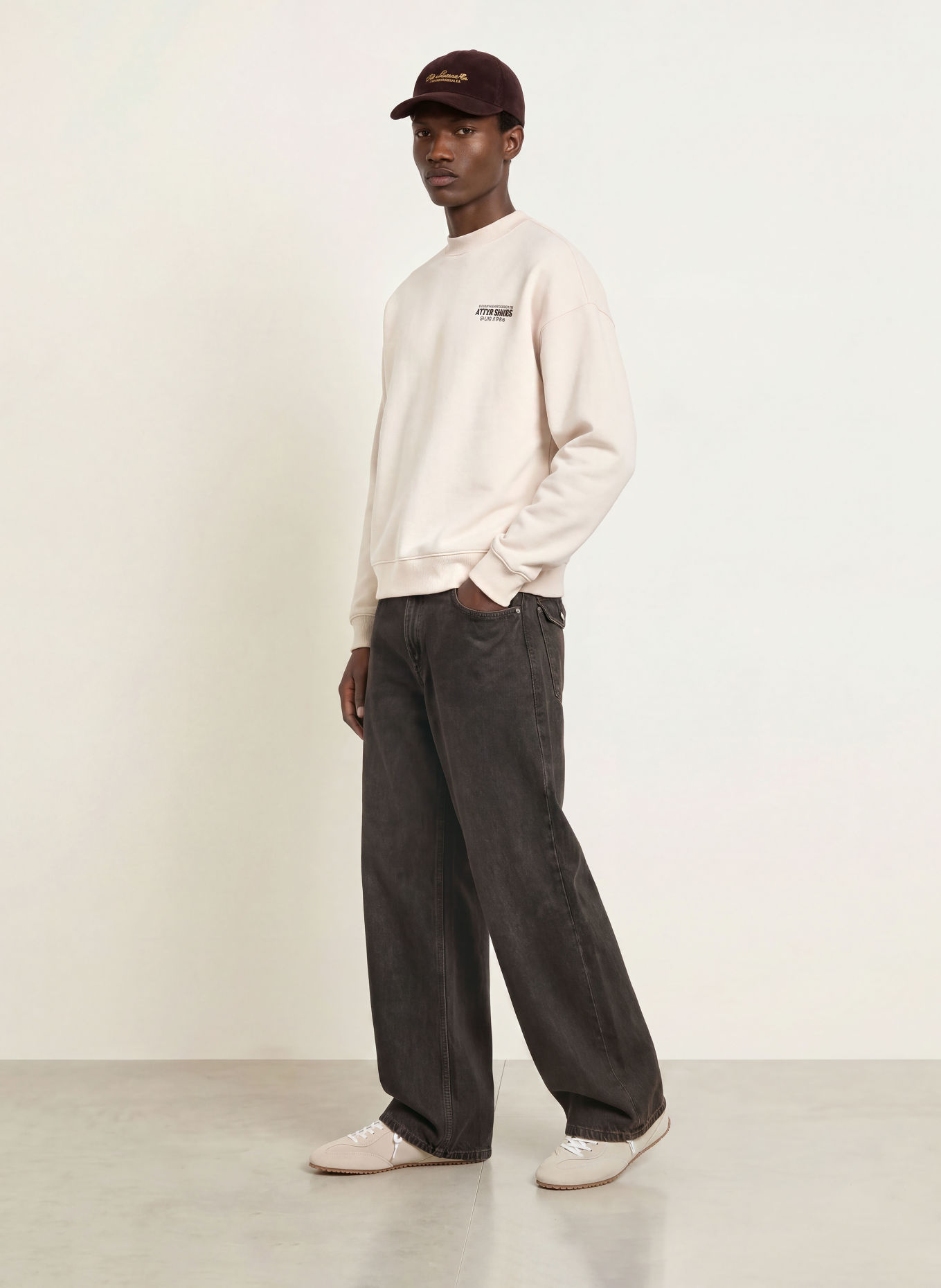 another COTTON LAB Sweatshirt: BEIGE