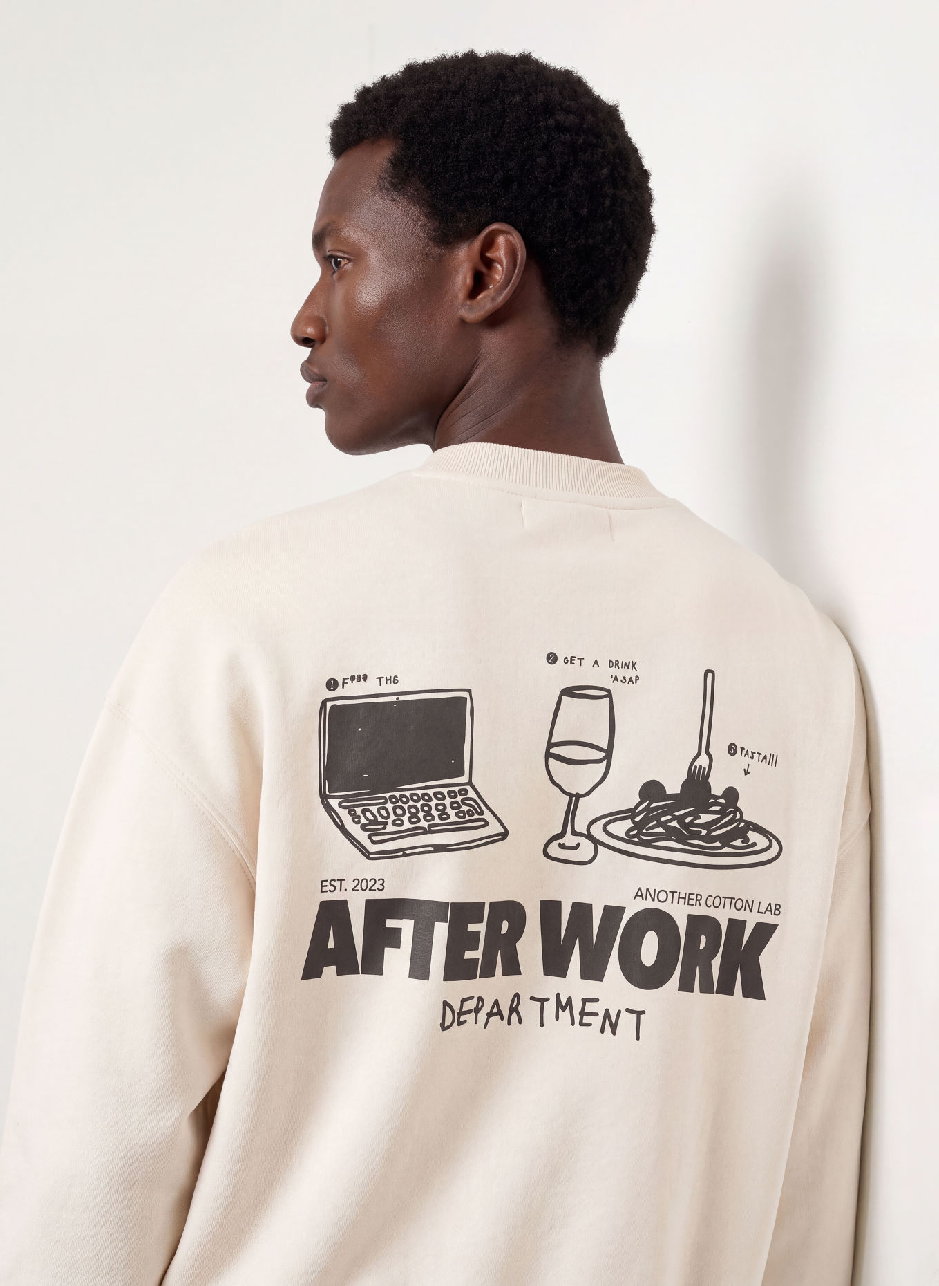 another COTTON LAB Sweatshirt: BEIGE