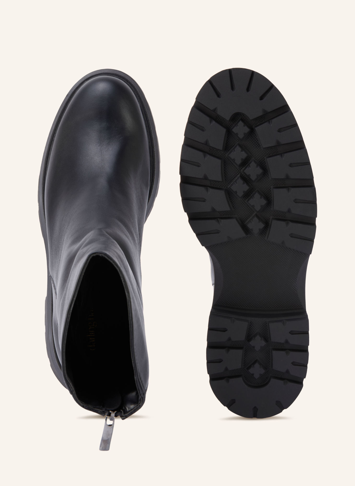 darling harbour Boots: ZWART