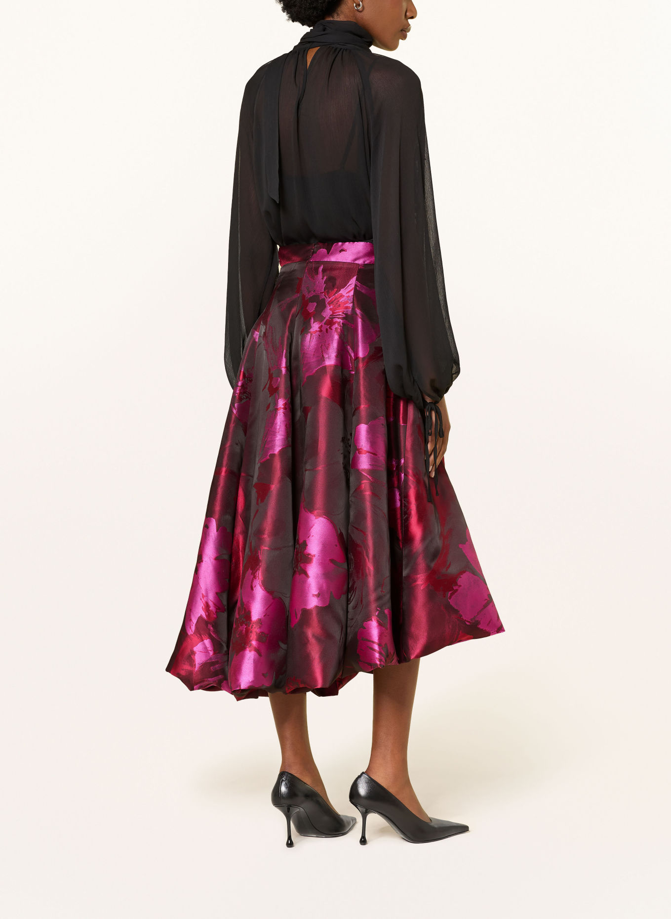 TALBOT RUNHOF Jacquardrok: ROOD / ROZE / DONKERROOD