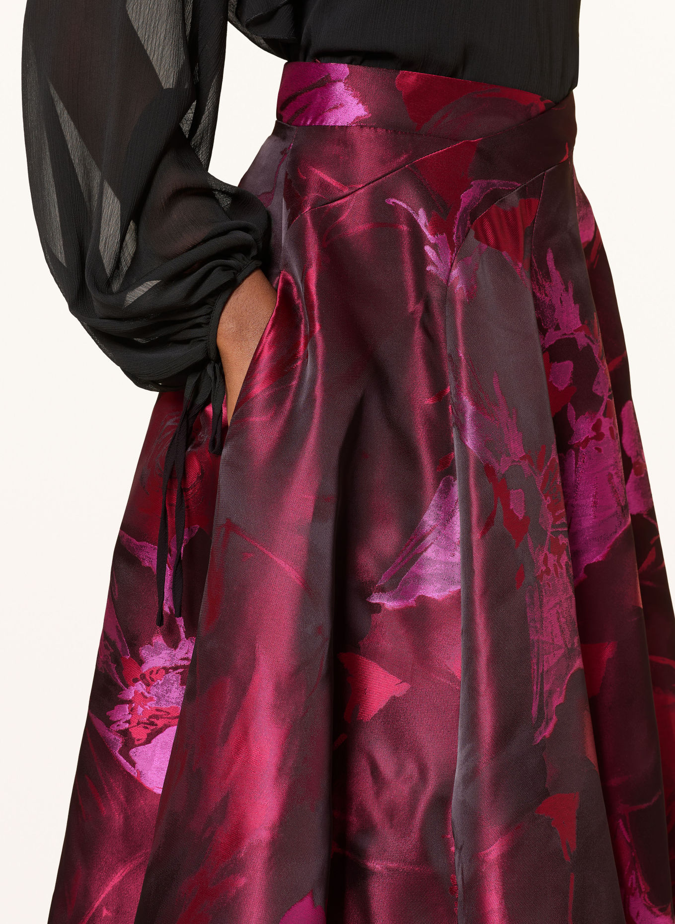 TALBOT RUNHOF Jacquardrok: ROOD / ROZE / DONKERROOD