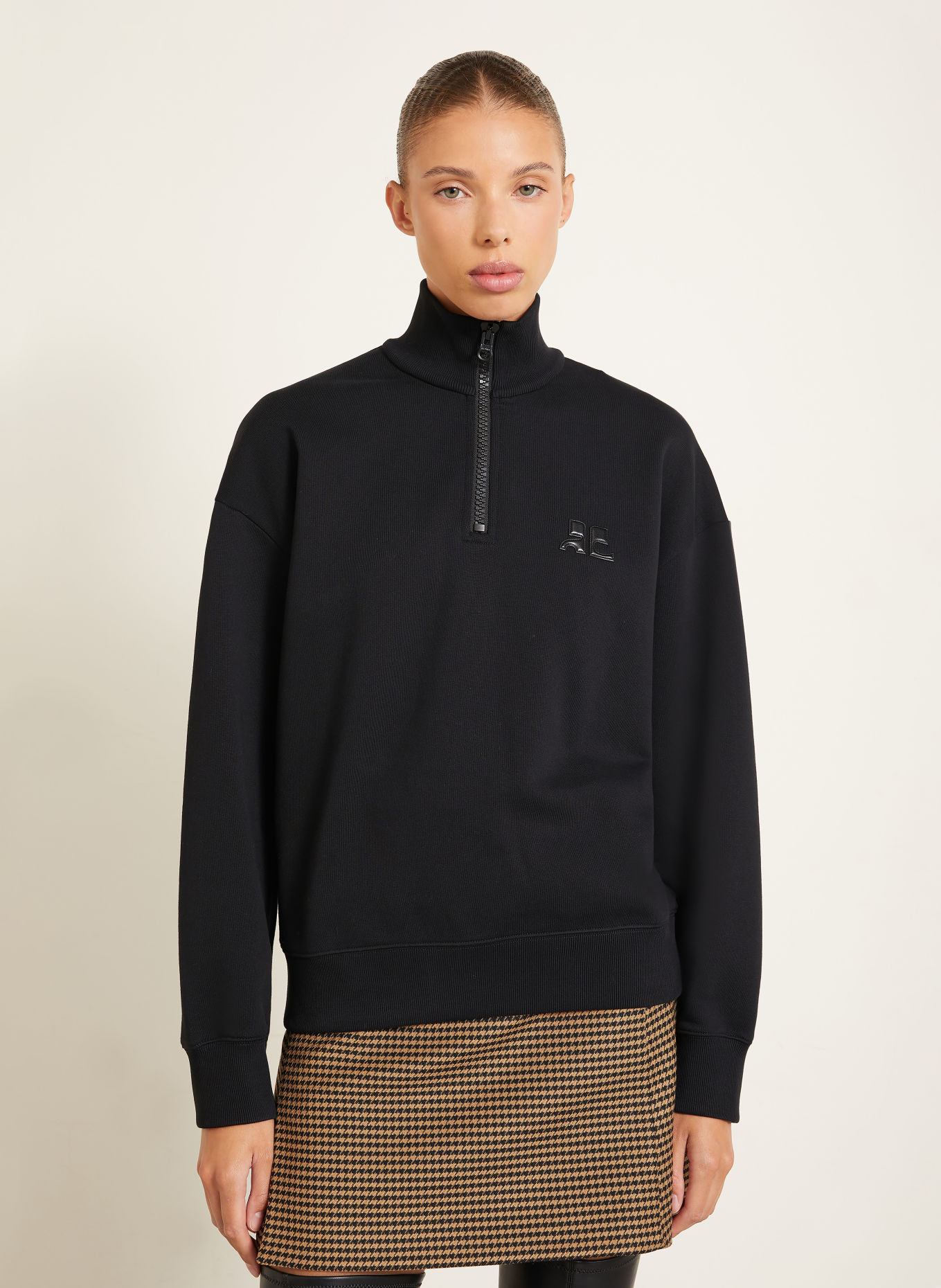 Courrèges Sweat-Troyer: SCHWARZ