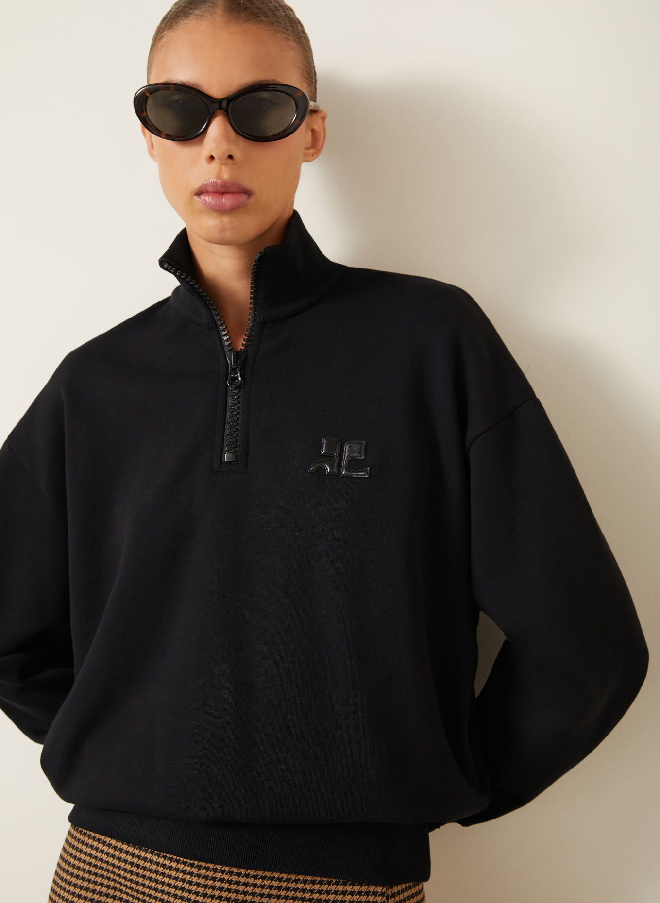Courrèges Sweat-Troyer: SCHWARZ
