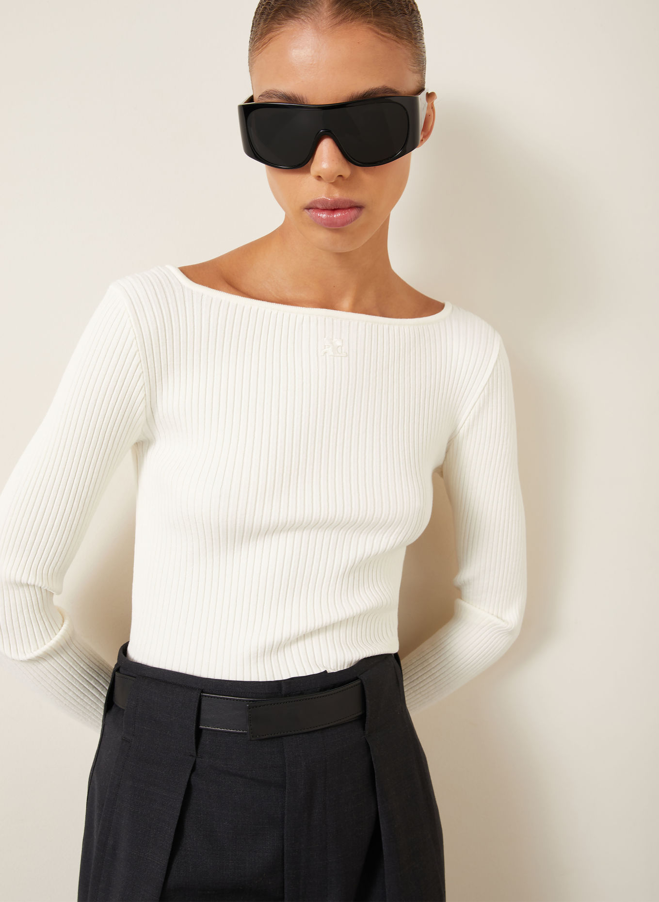Courrèges Sweater: CREAM