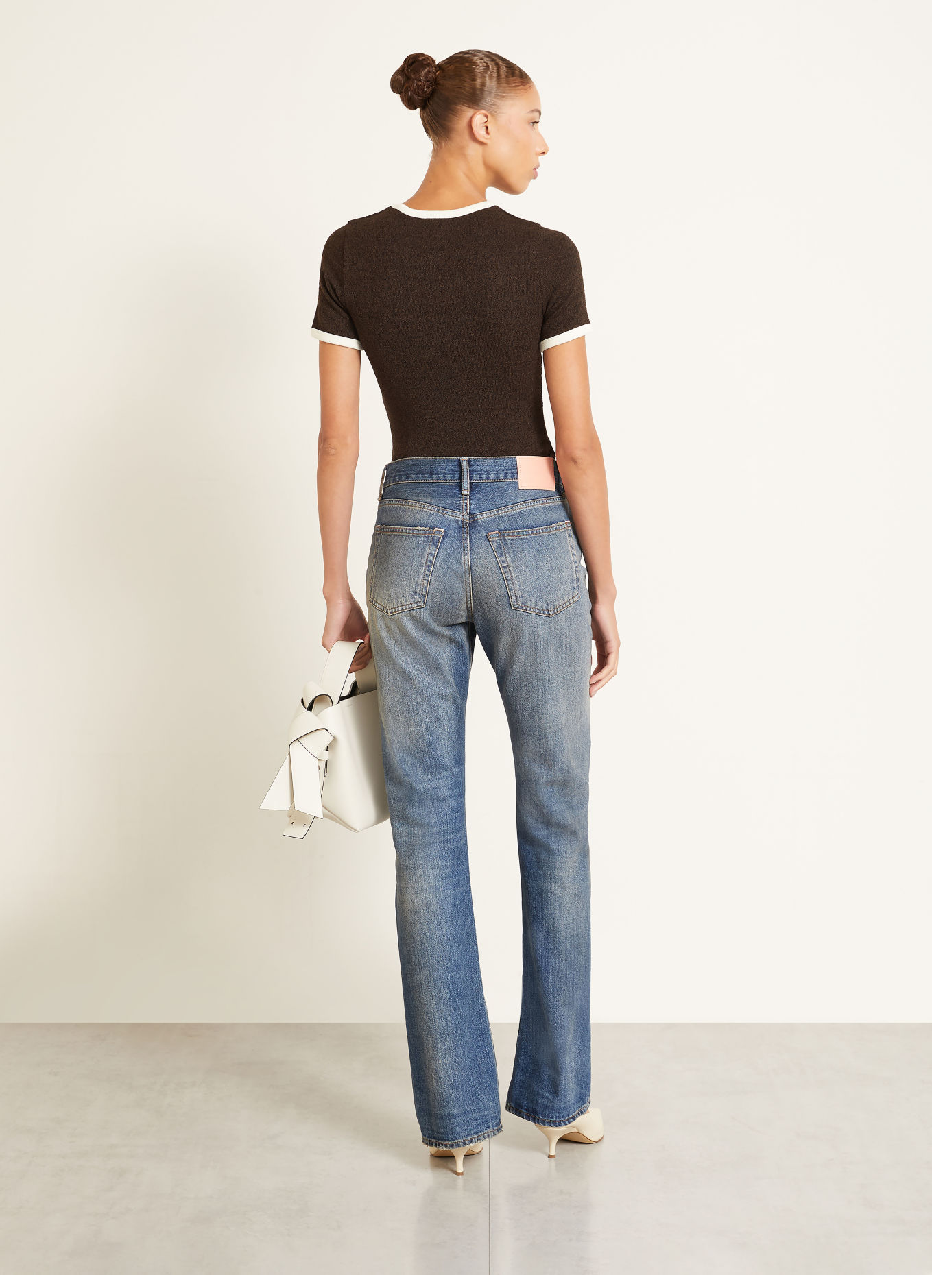 Courrèges T-Shirt HEATHER: DUNKELBRAUN / DUNKELBLAU