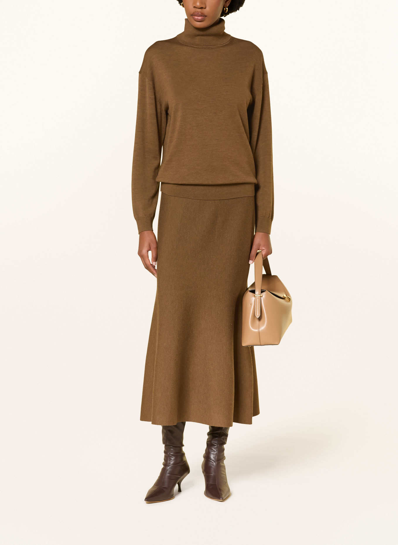 SIMKHAI Rollkragenpullover AALIYAH: BRAUN