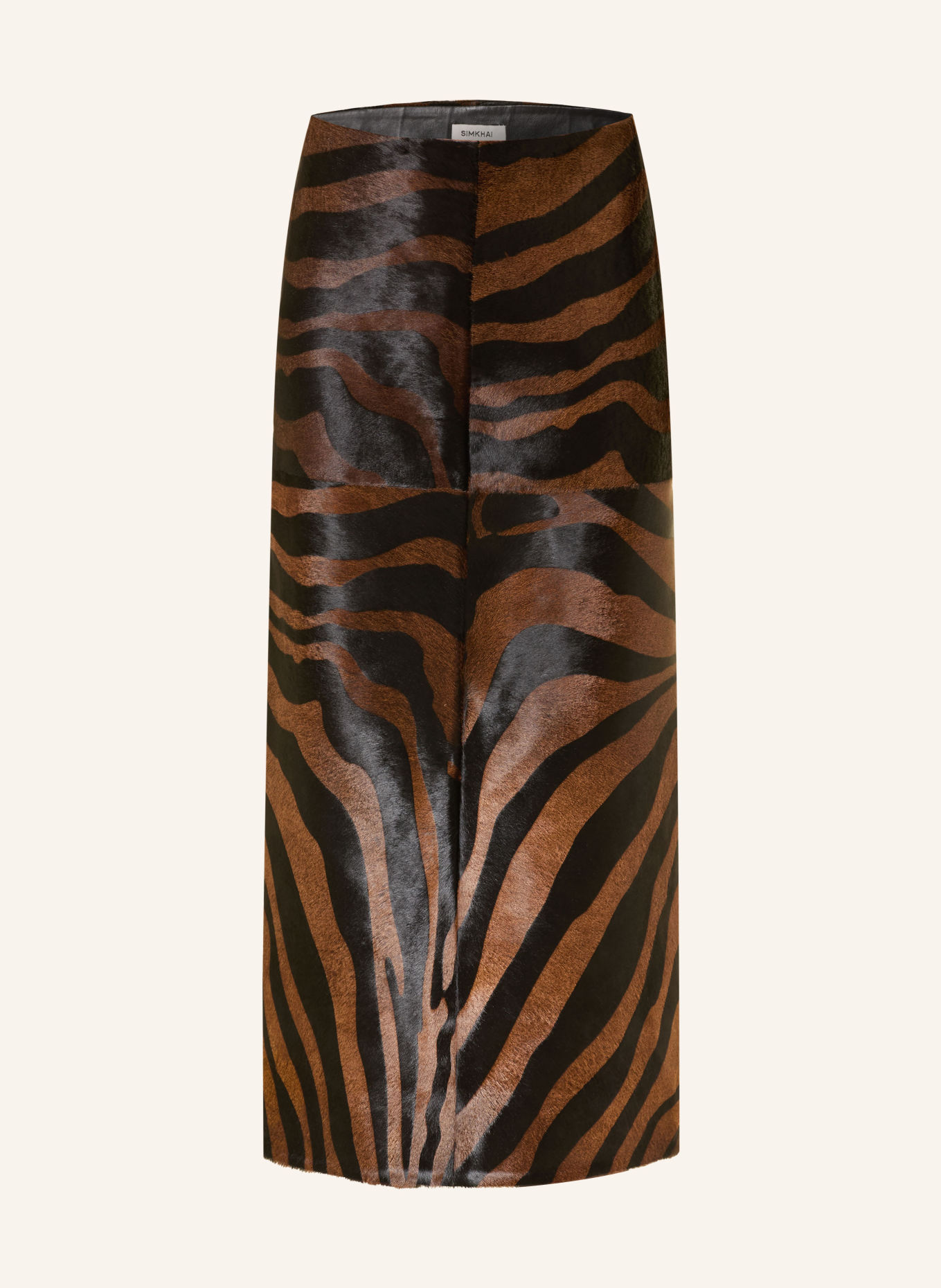 SIMKHAI Lederrock TOBIANA: BRAUN / SCHWARZ