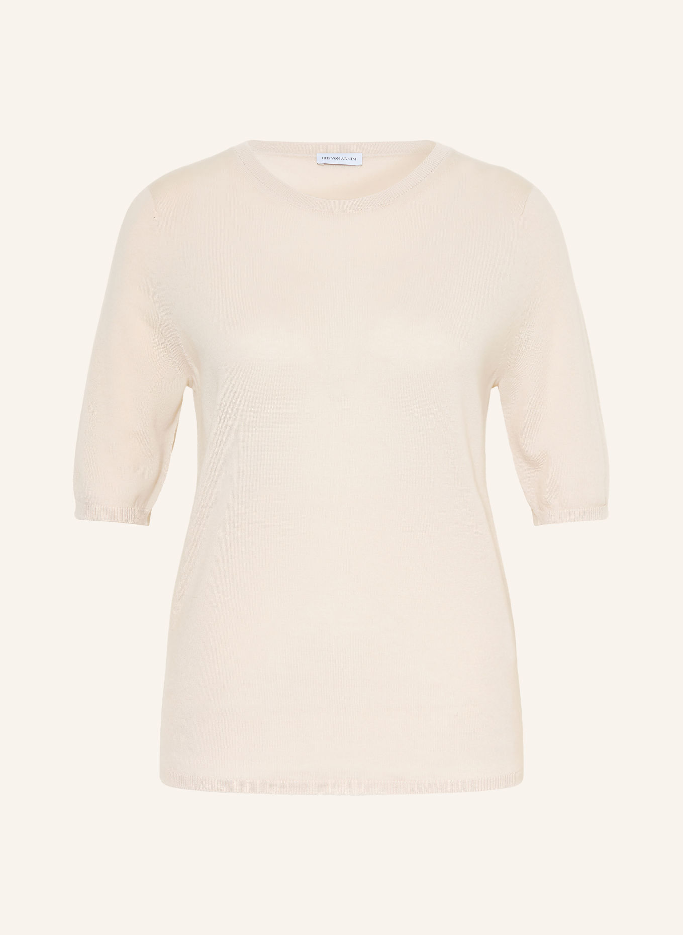 IRIS von ARNIM Cashmere knit shirt: ECRU