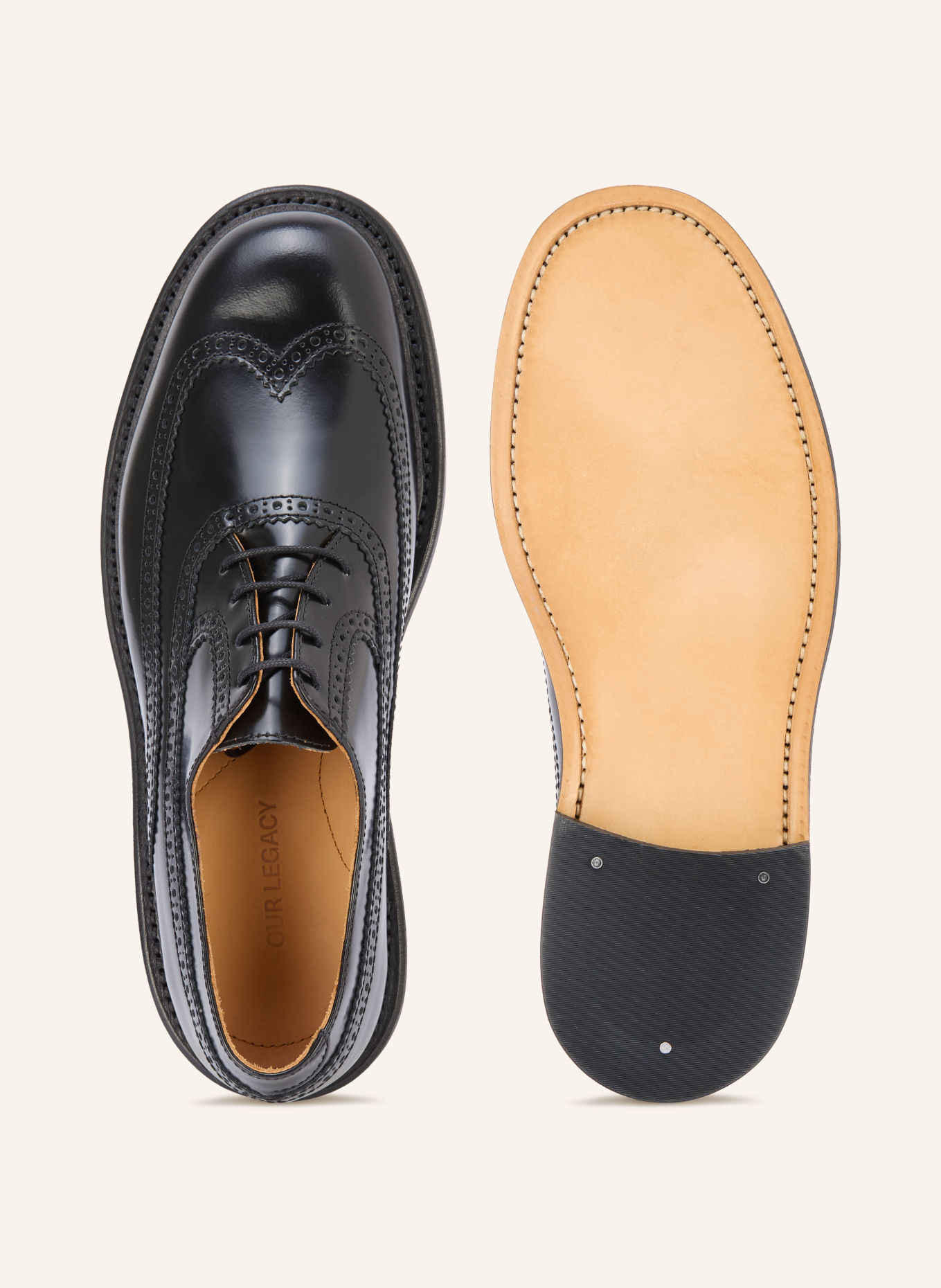 OUR LEGACY BROGUE PARADE Lace-up shoes: BLACK