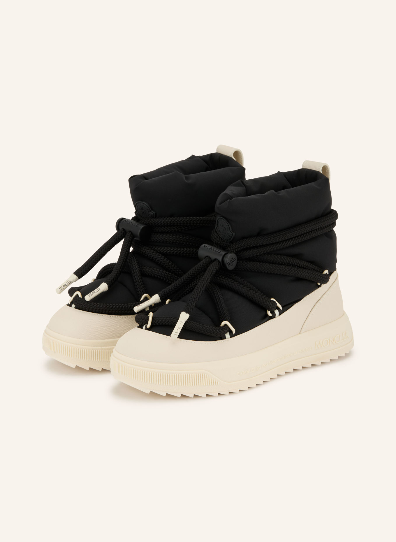 MONCLER Boots ALTIVE: ZWART / CRÈME