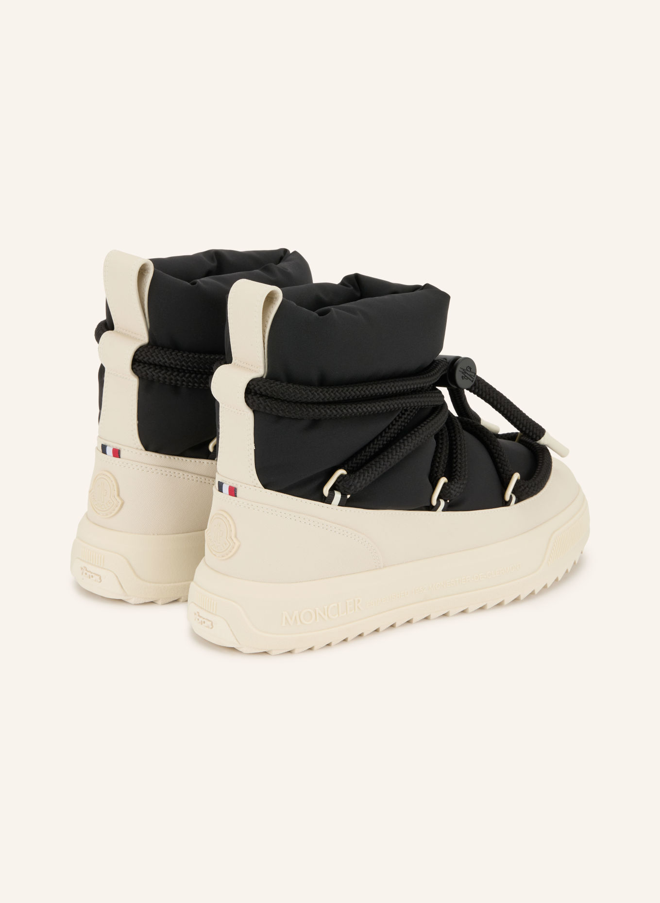 MONCLER Boots ALTIVE: ZWART / CRÈME
